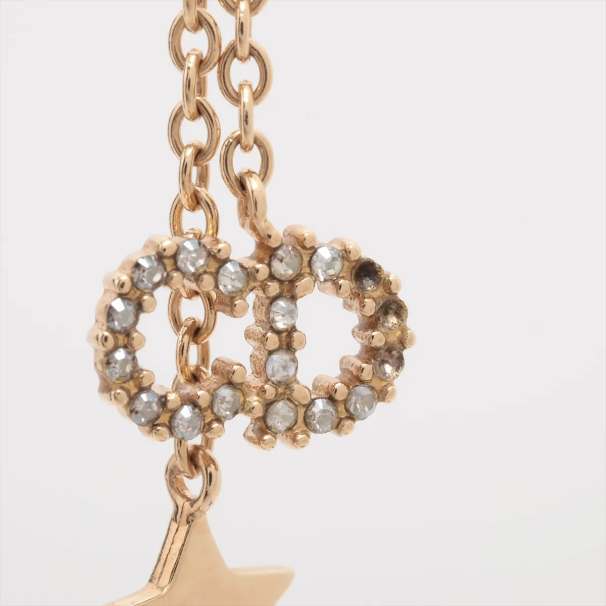 Clair D Lune Necklace GP x Rhinestone x Fake Pearl Gold — view 6