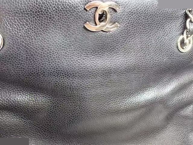 Turnlock Caviar Chain Tote, No. 5 — view 9