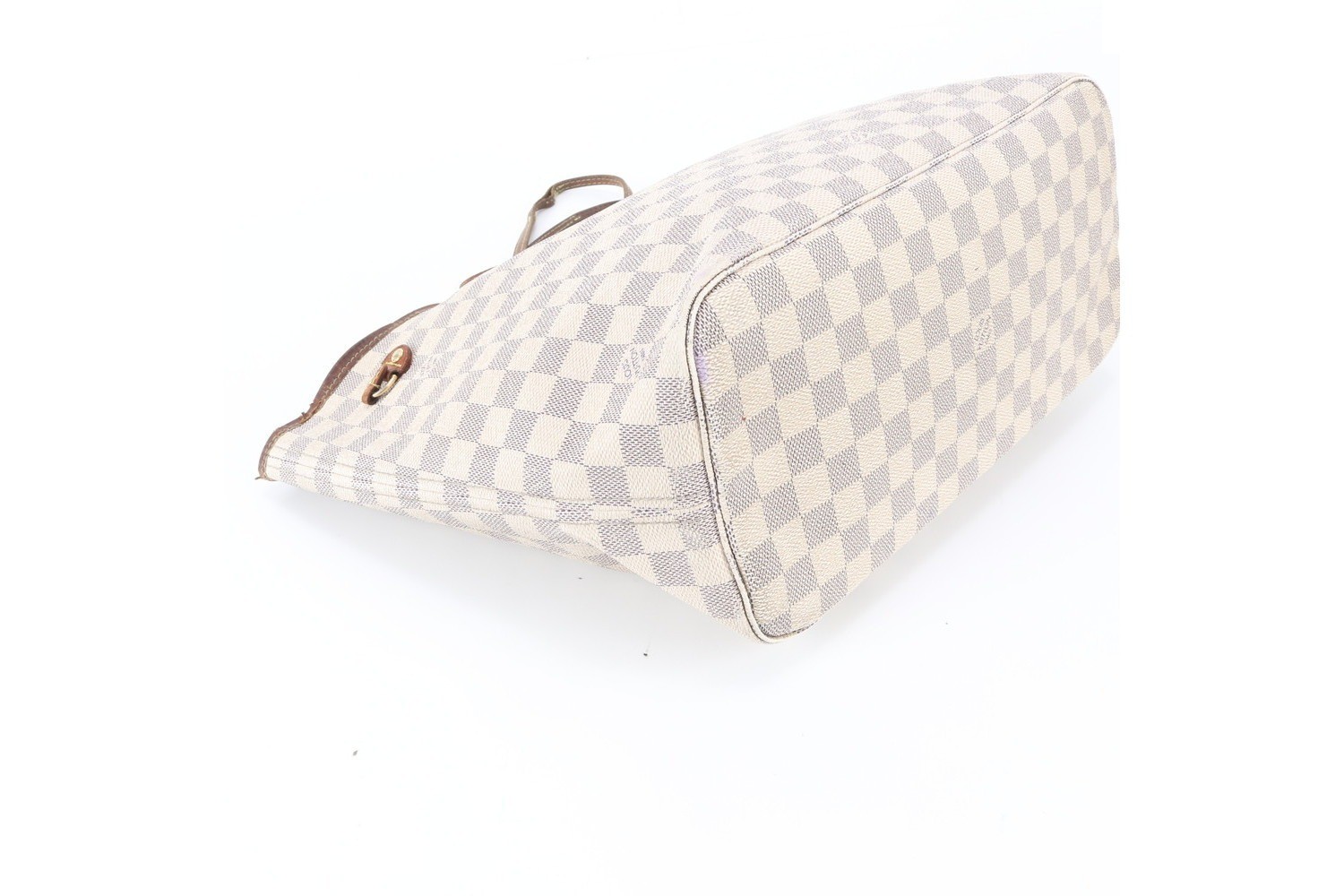 Damier Azur Neverfull MM N51107 Leather Tote Bag (Shoulder Bag) — view 5