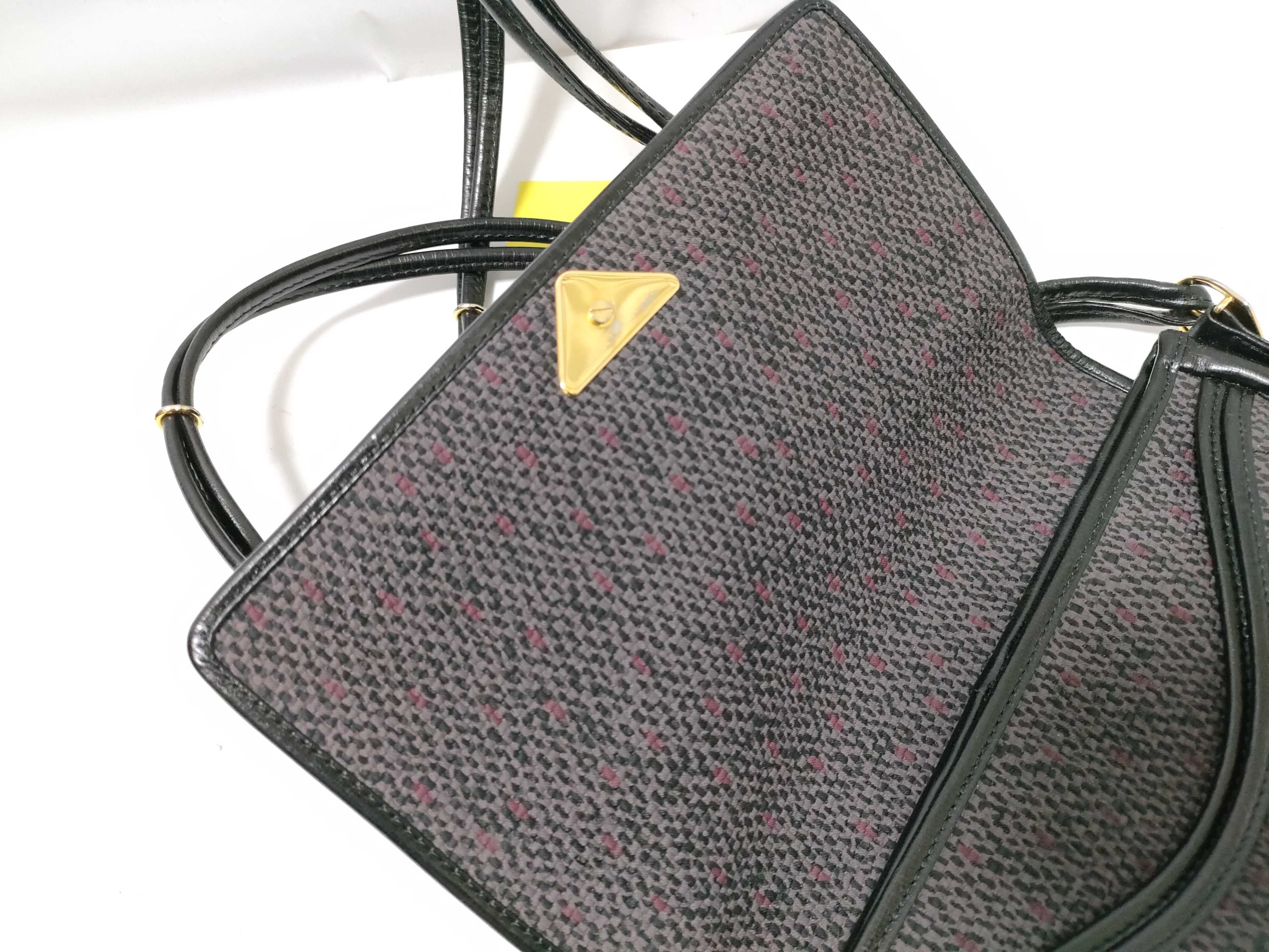 Shoulder Bag, Woven Design, Black Shoulder Bag — view 9