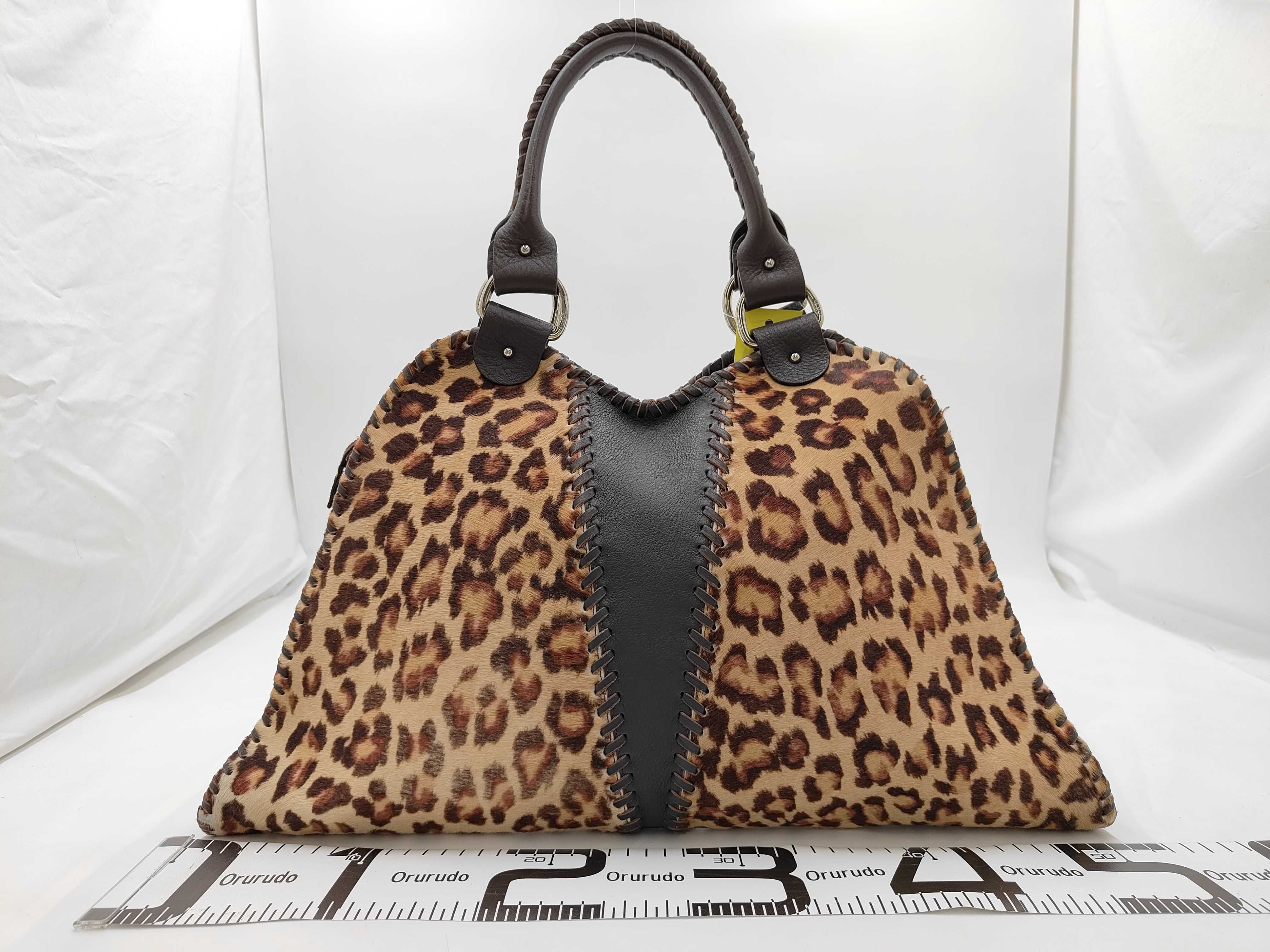 Calf Hair Leather Tote Bag — view 2