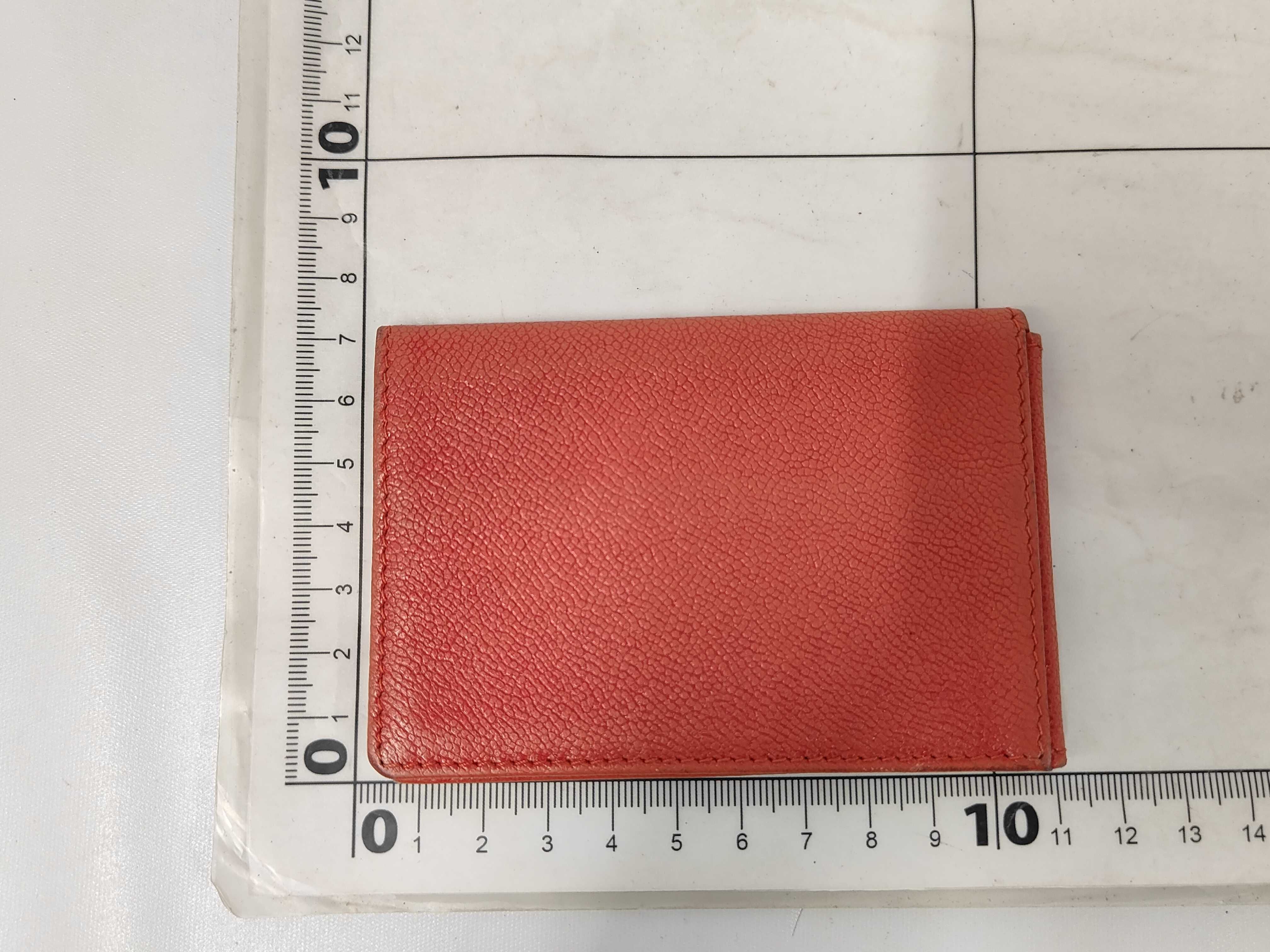 leather card case with box. (Card case, pass case, business card holder) — view 2