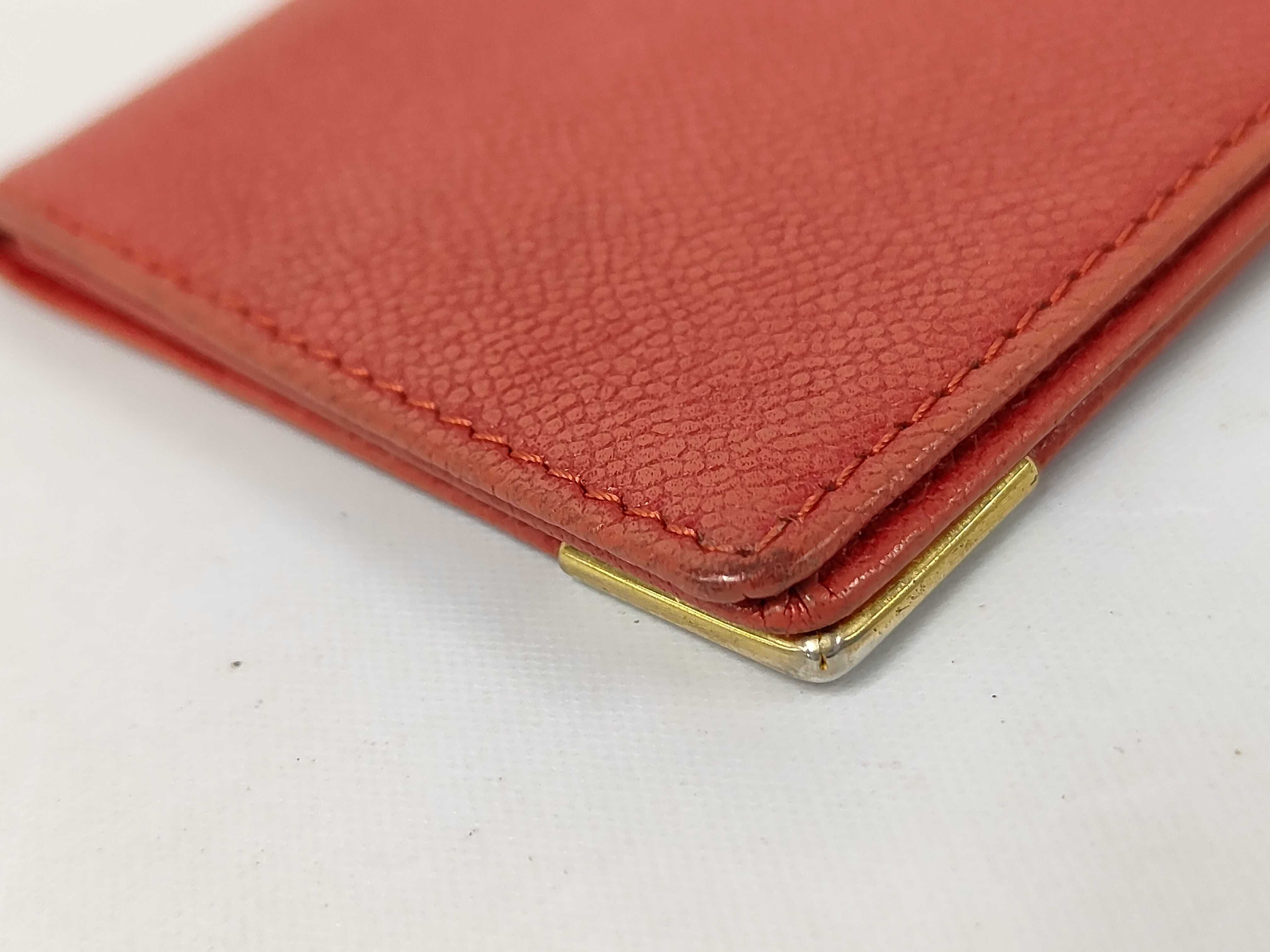 leather card case with box. (Card case, pass case, business card holder) — view 3