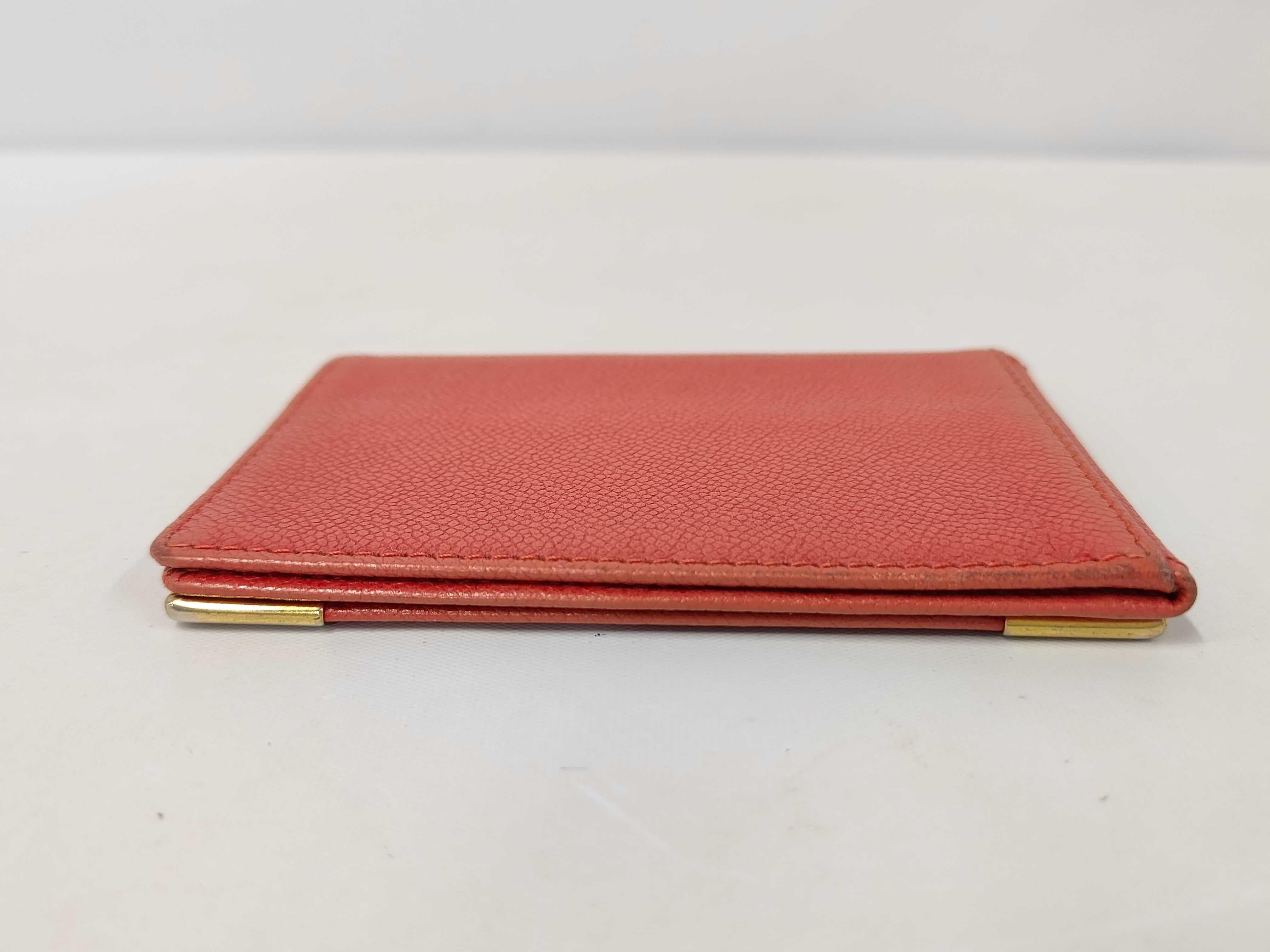 leather card case with box. (Card case, pass case, business card holder) — view 4