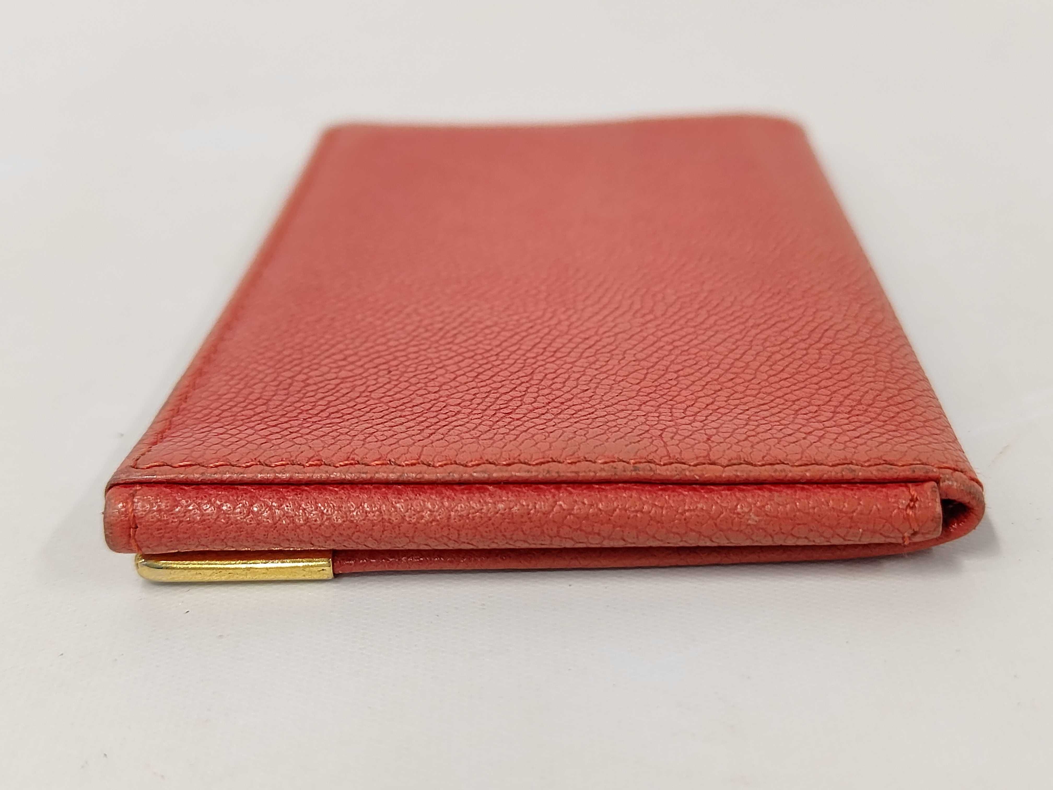 leather card case with box. (Card case, pass case, business card holder) — view 5