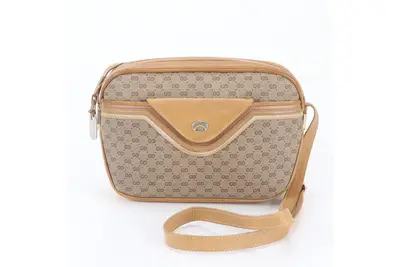 Micro GG Leather Shoulder Bag, Crossbody Bag