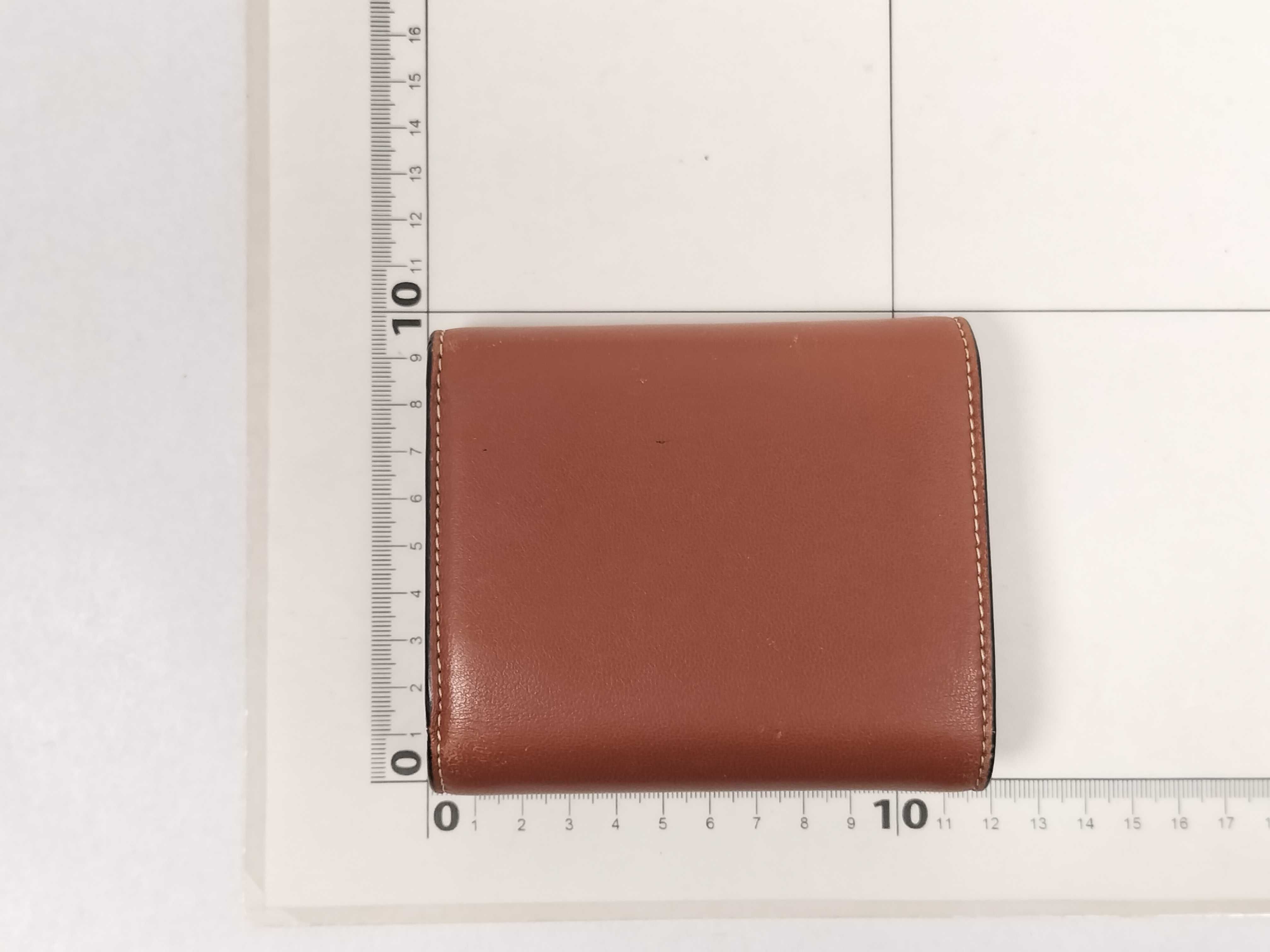 Triomphe Compact Wallet Leather Brown Wallet — view 2