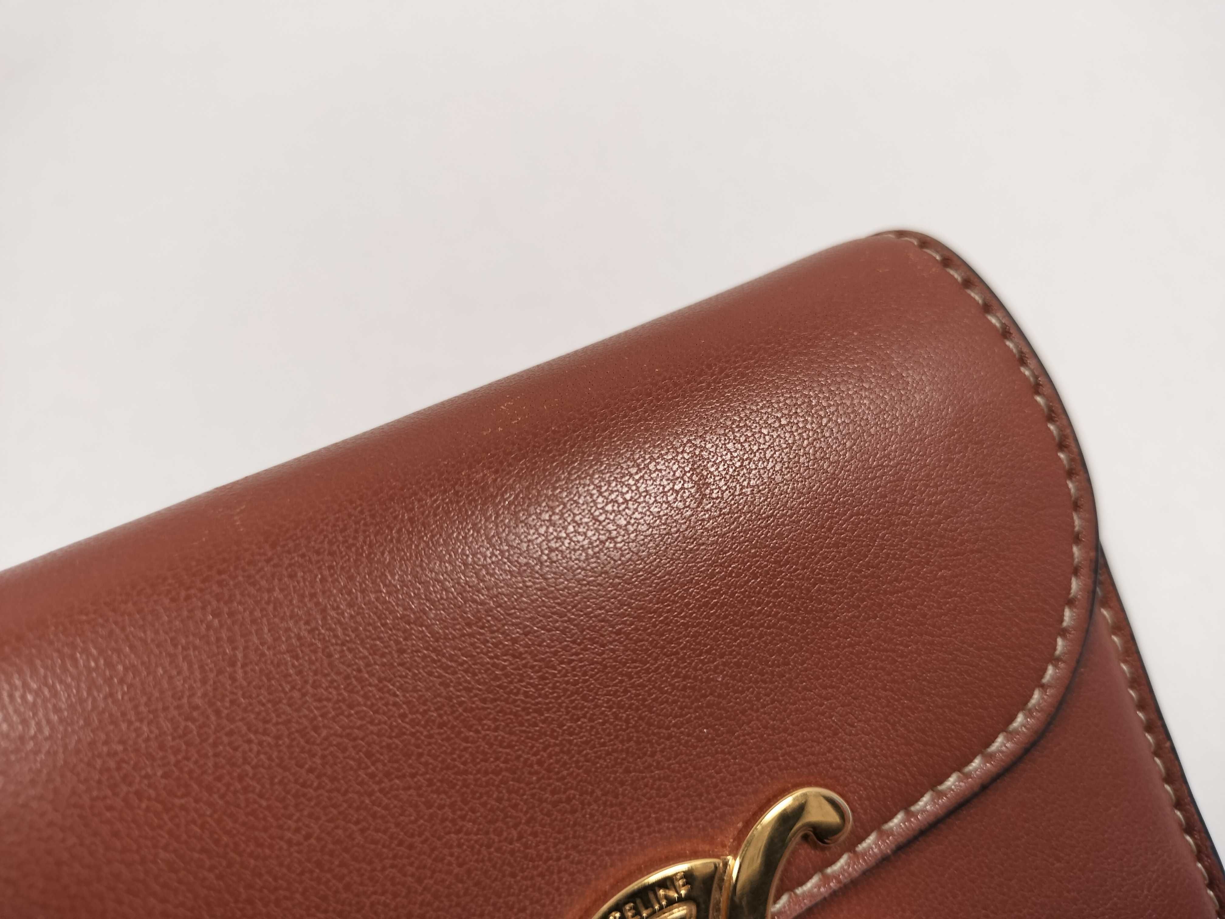 Triomphe Compact Wallet Leather Brown Wallet — view 14