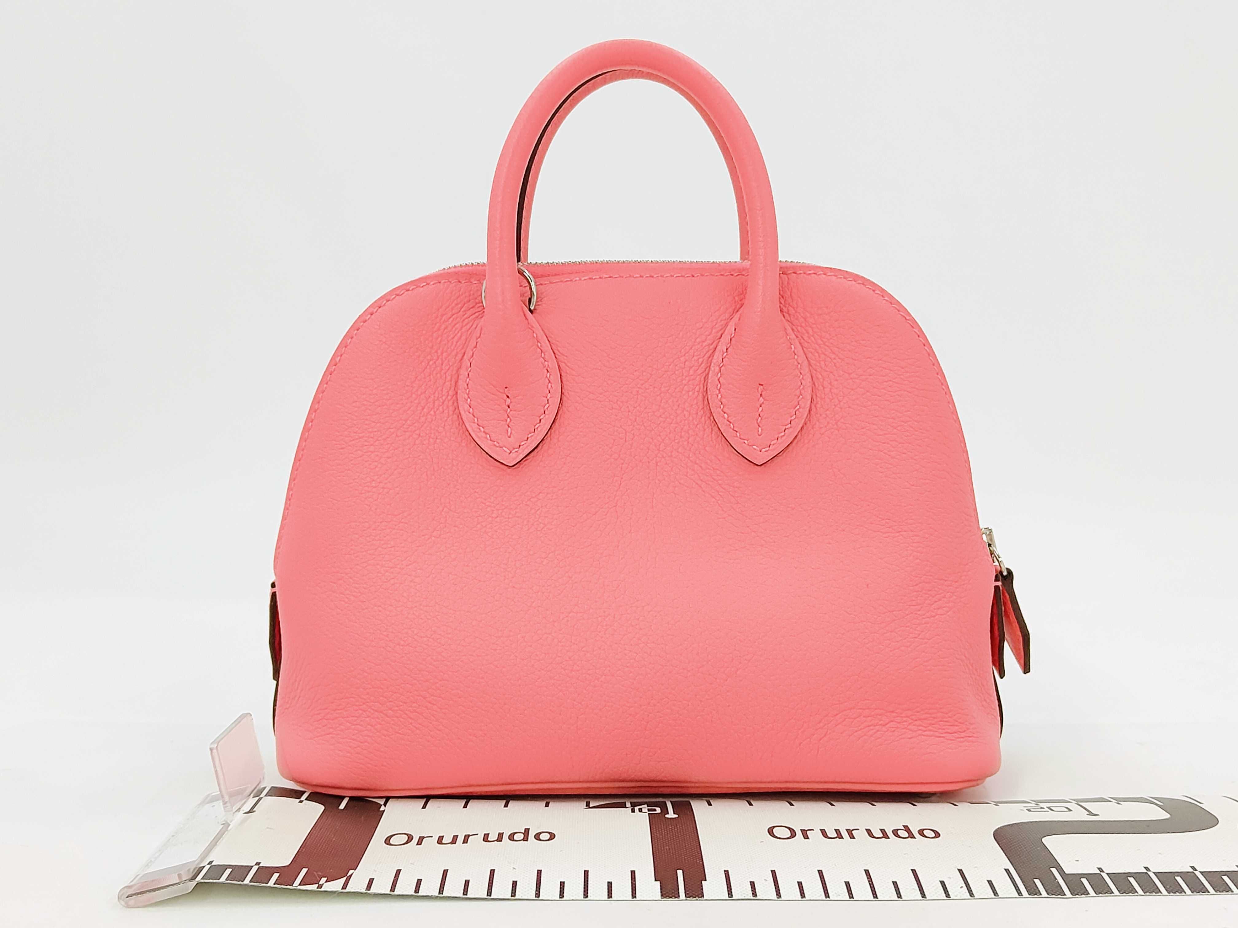 Bolide 1923 Mini Rose Azalee Evercolor Silver Hardware K Stamp Handbag — view 2