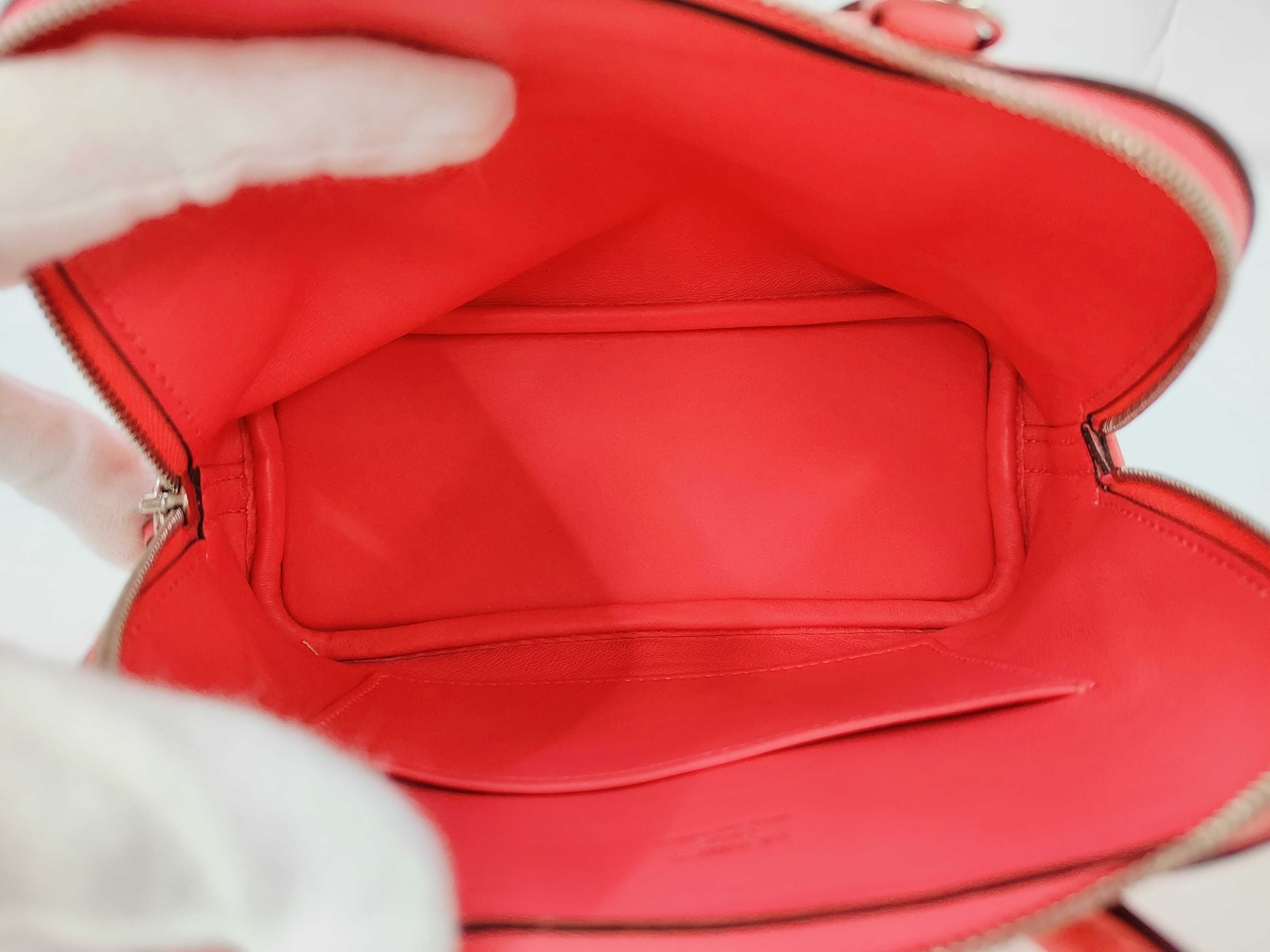 Bolide 1923 Mini Rose Azalee Evercolor Silver Hardware K Stamp Handbag — view 8