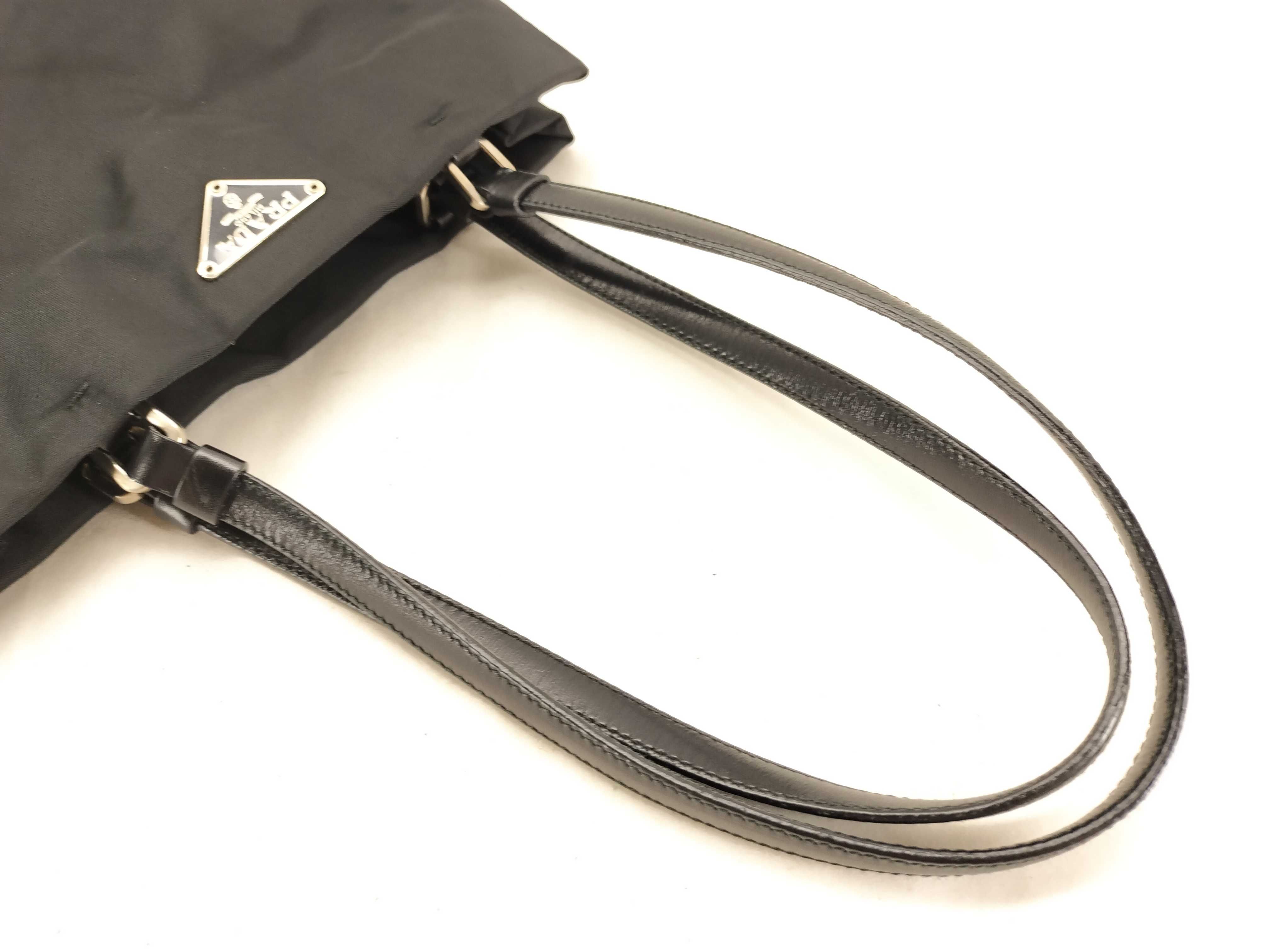 Nylon Tote Bag, Black Handbag — view 3