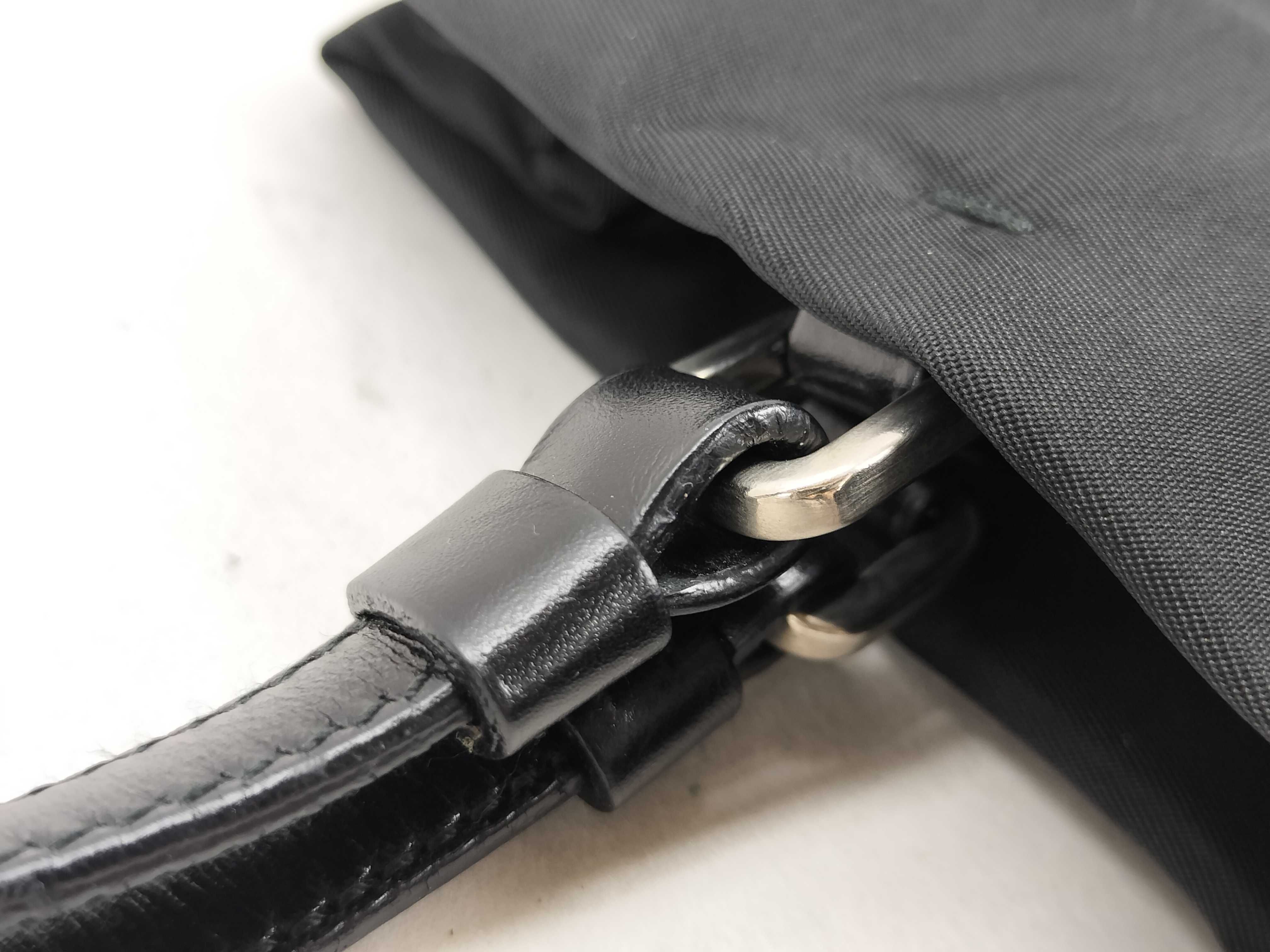 Nylon Tote Bag, Black Handbag — view 5