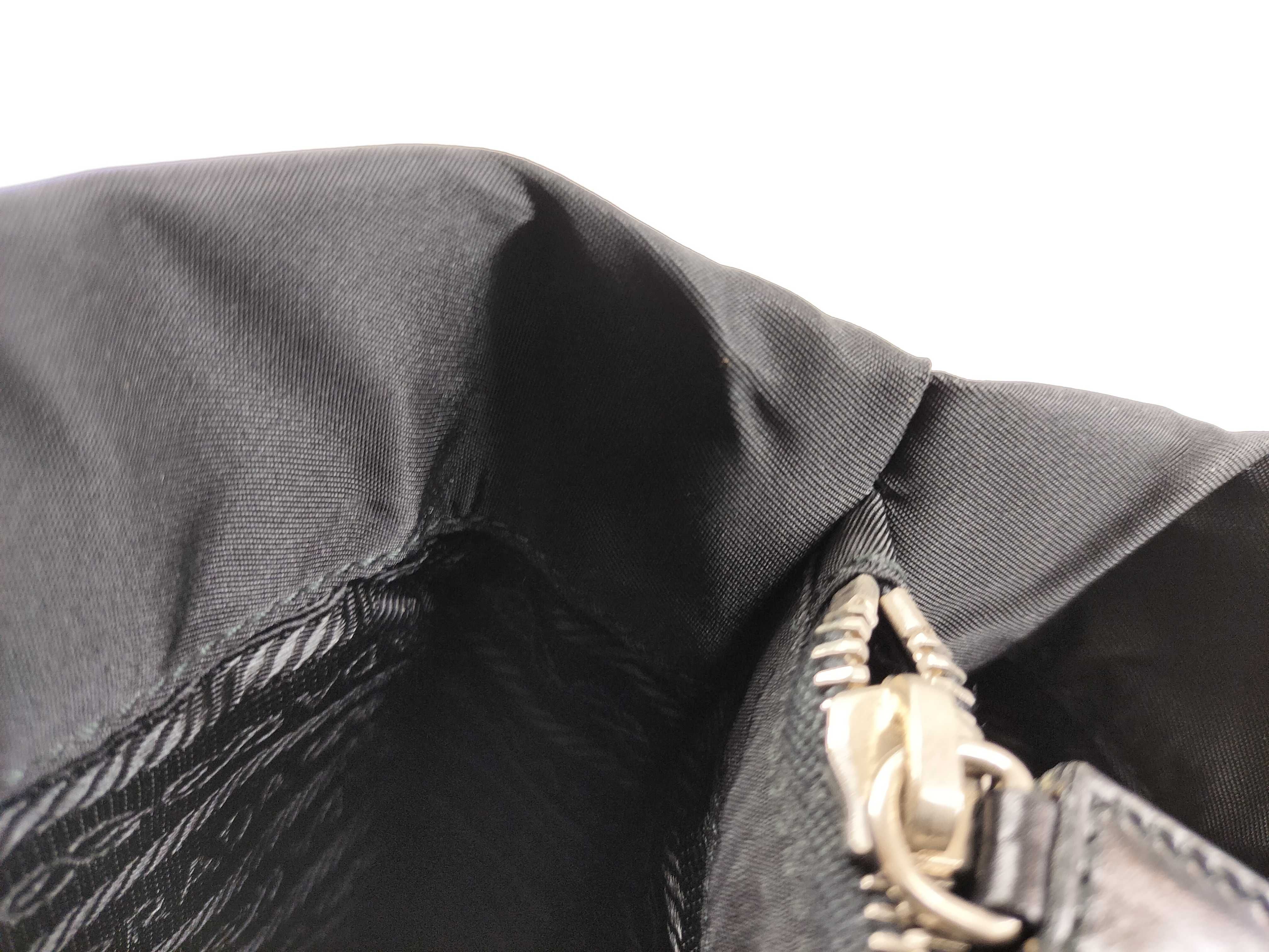 Nylon Tote Bag, Black Handbag — view 9
