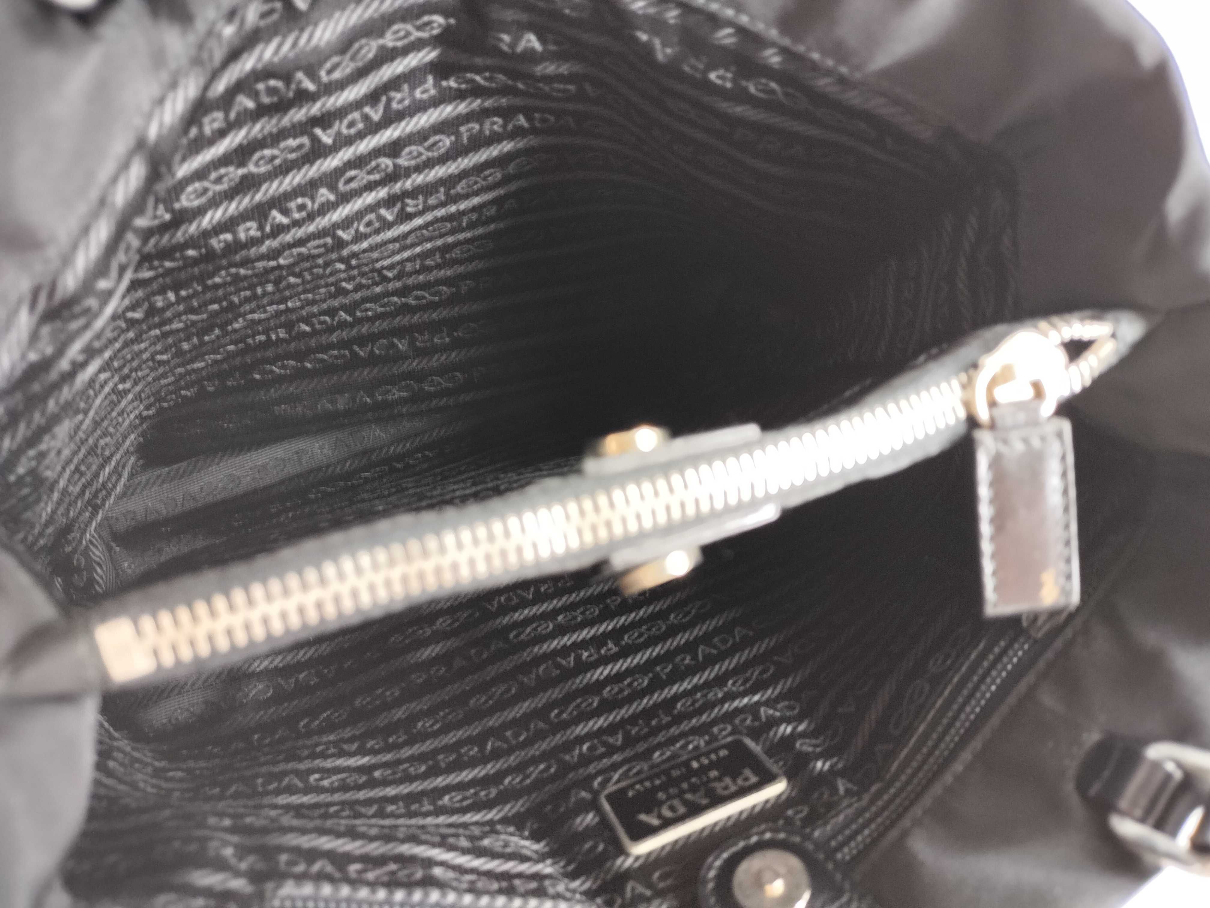 Nylon Tote Bag, Black Handbag — view 10