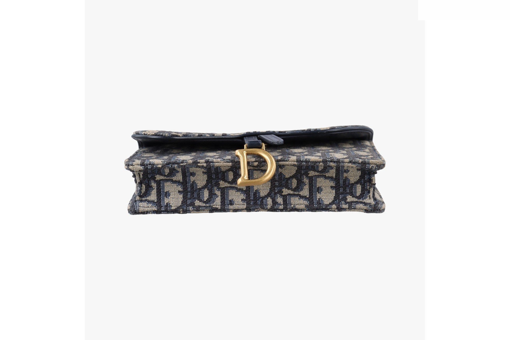 Saddle, Jacquard, Navy x Gray — view 3