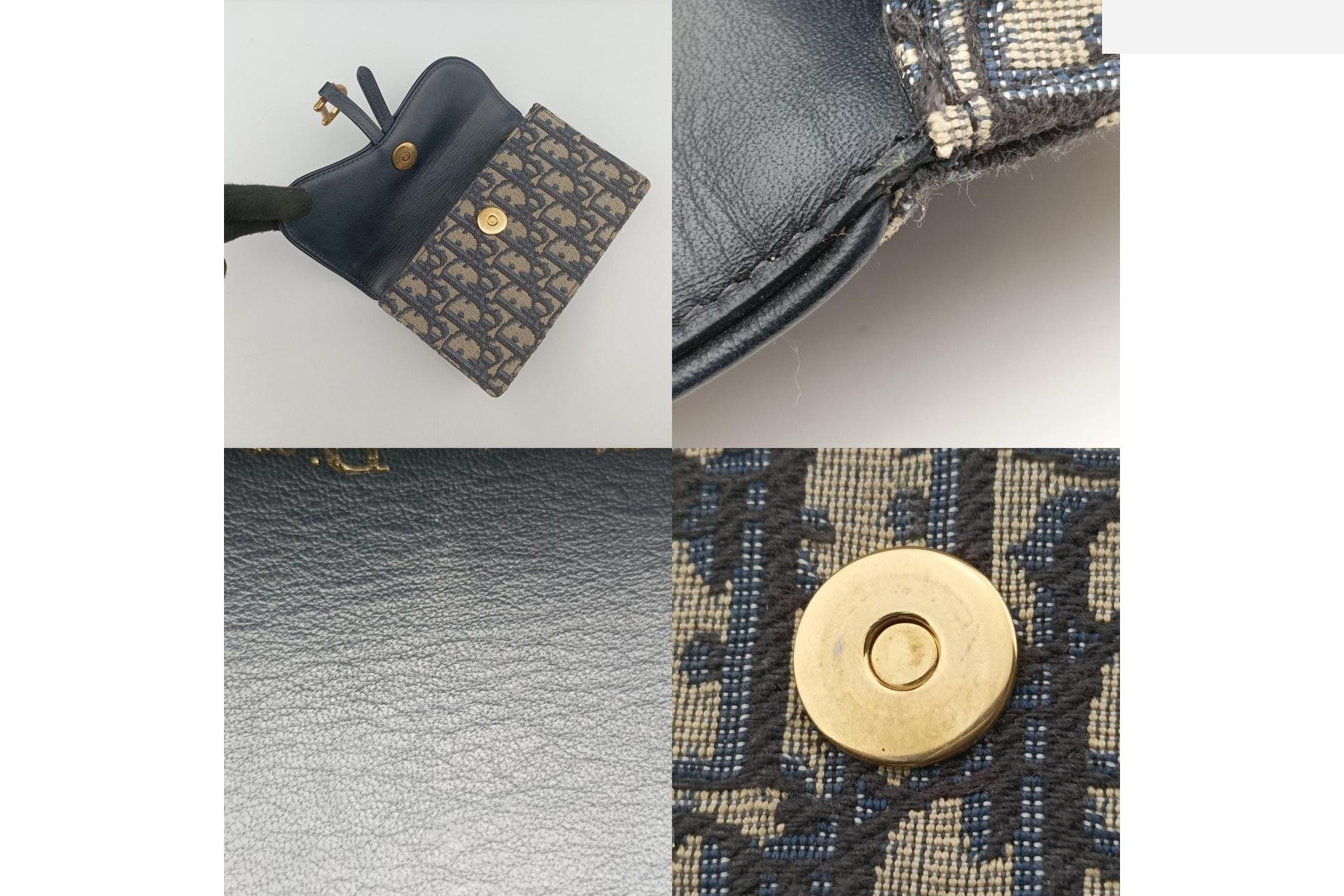 Saddle, Jacquard, Navy x Gray — view 9