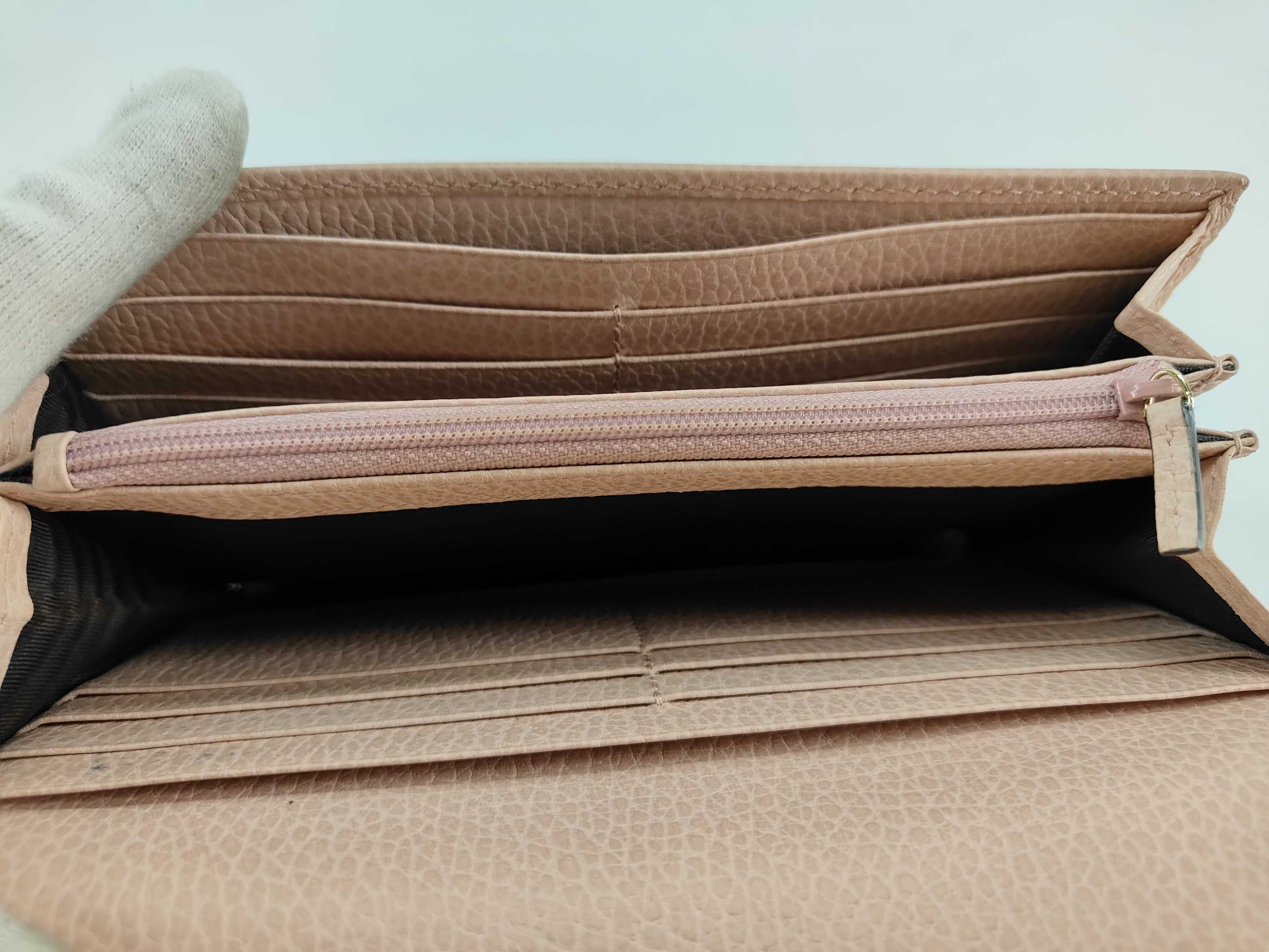 Bi-fold Long Wallet GG Marmont Leather Pink Box Wallet — view 11
