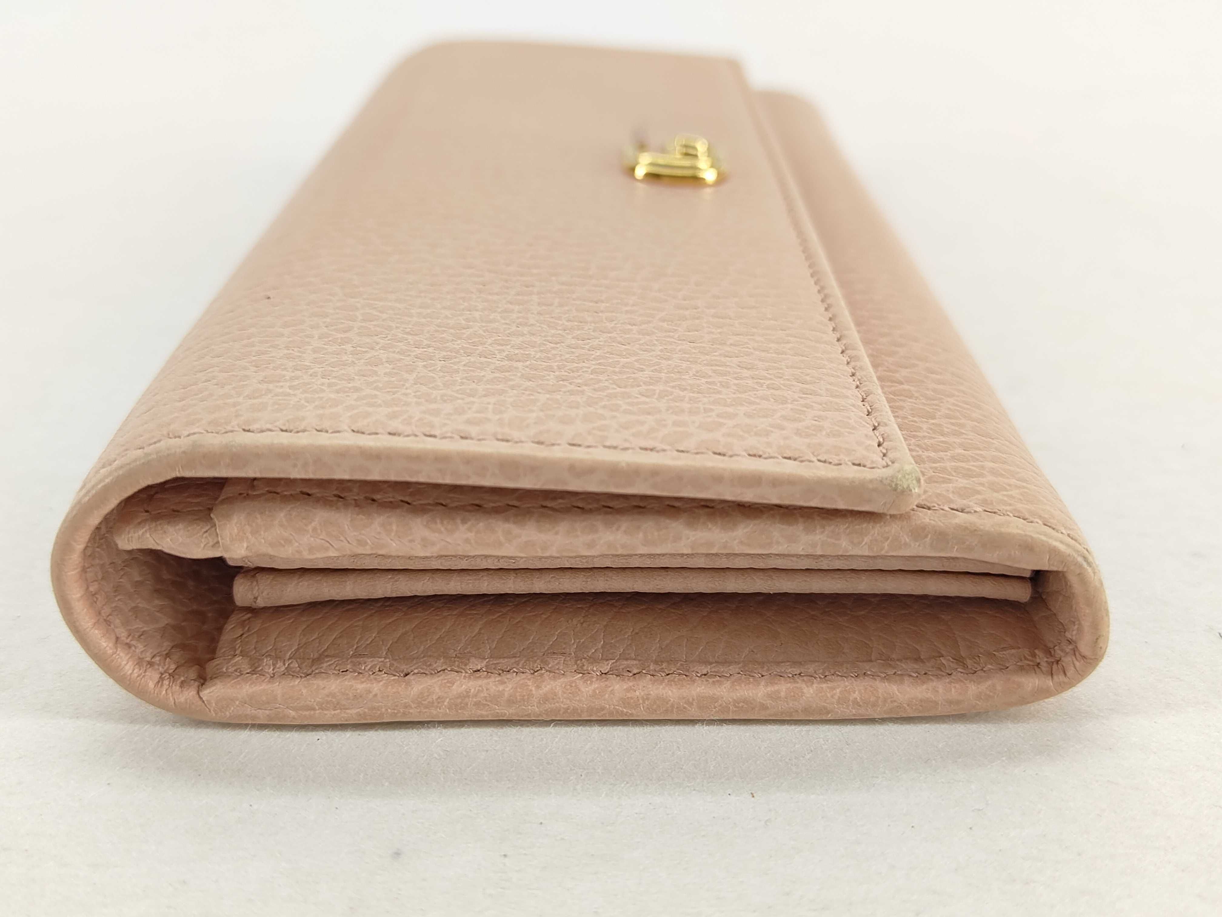 Bi-fold Long Wallet GG Marmont Leather Pink Box Wallet — view 4