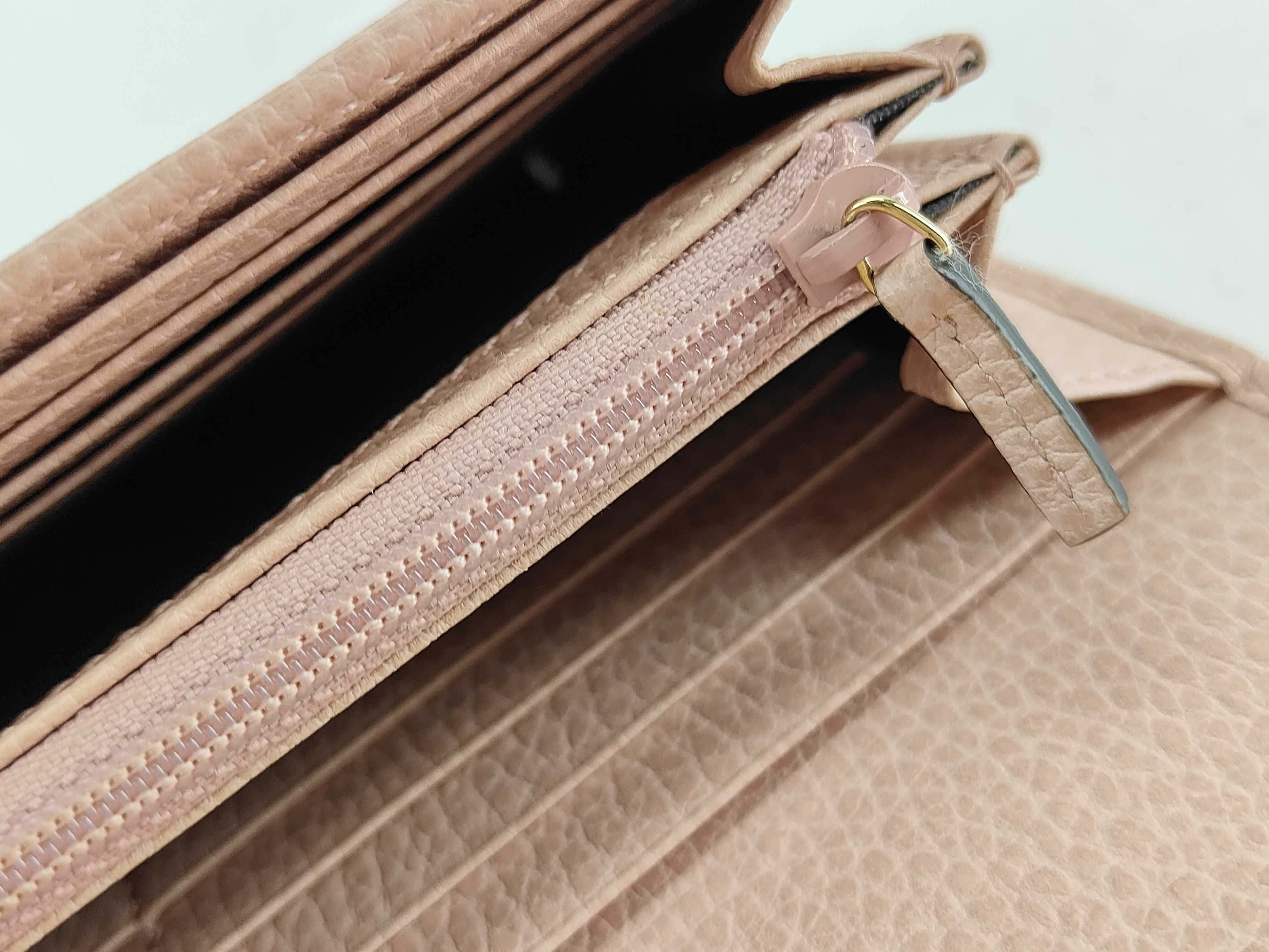 Bi-fold Long Wallet GG Marmont Leather Pink Box Wallet — view 10