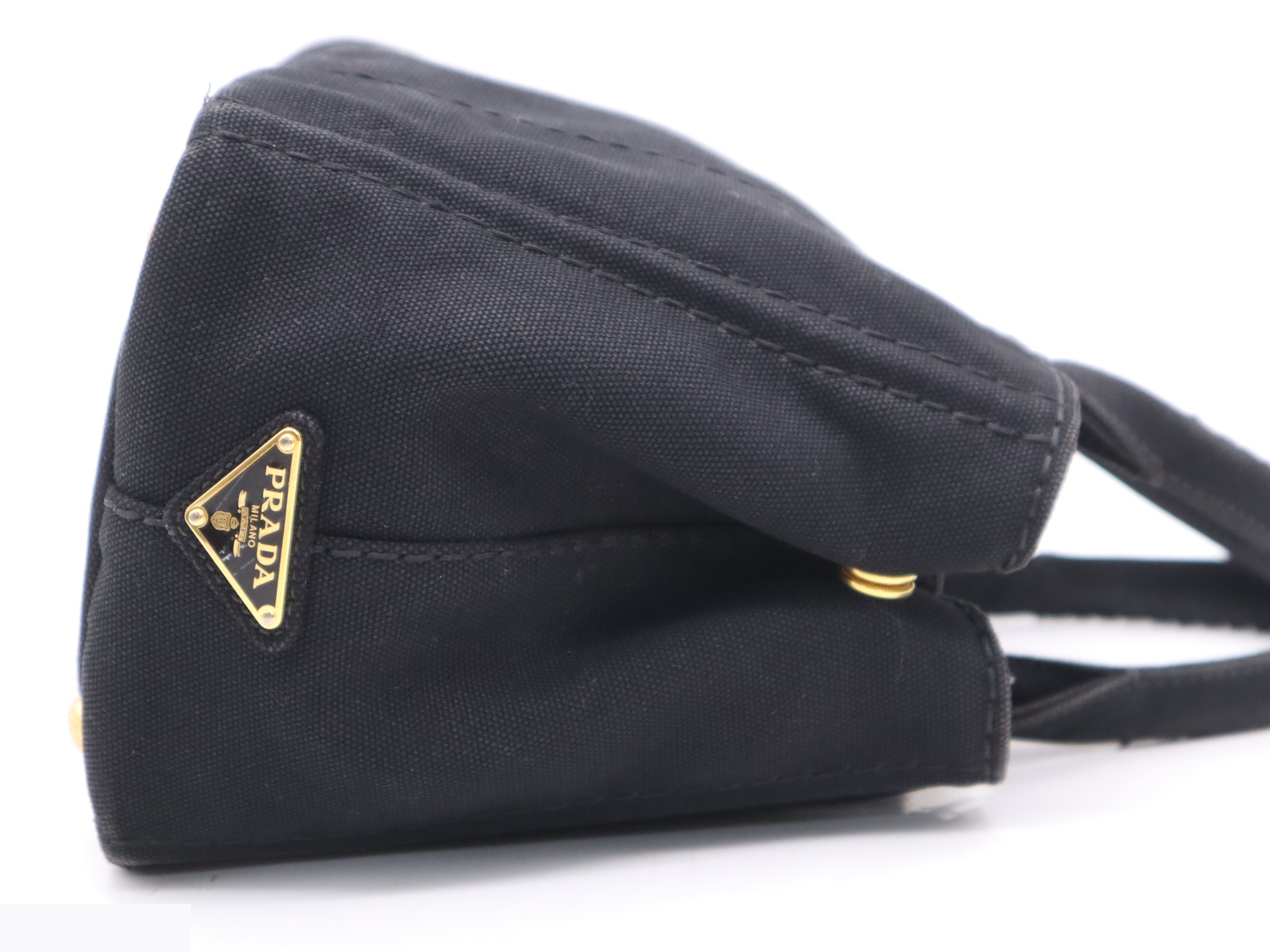 Canvas Canapa Mini Handbag, Black — view 5