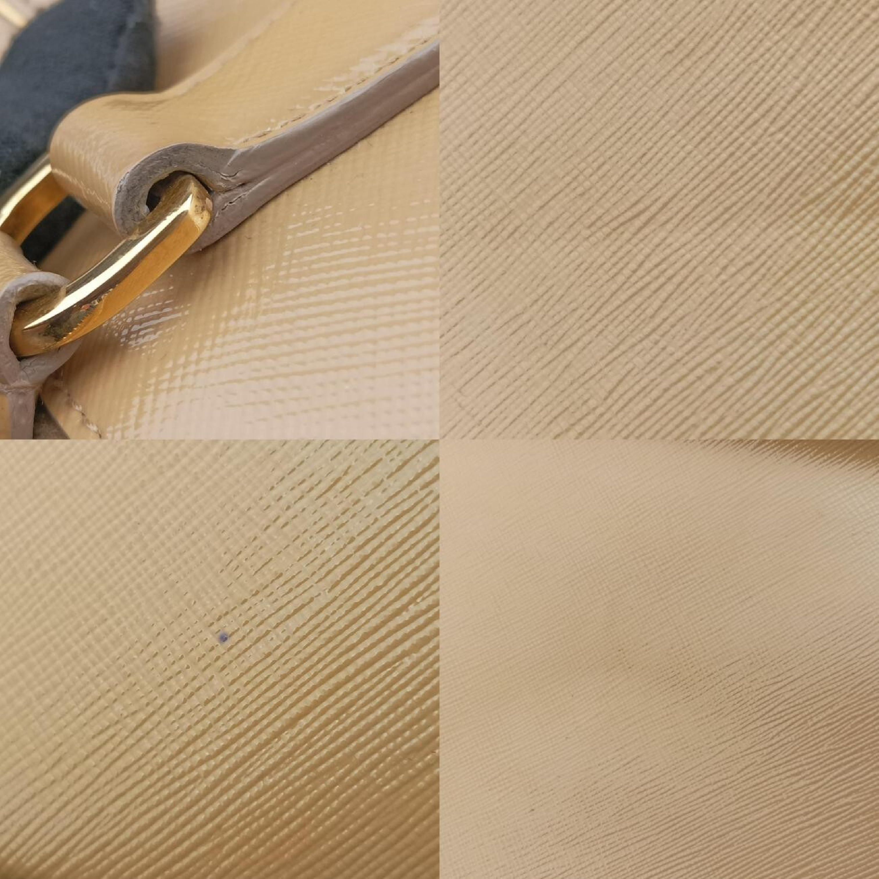 Pyramid Beige Patent Leather Handbag BL0808 31/F — view 10