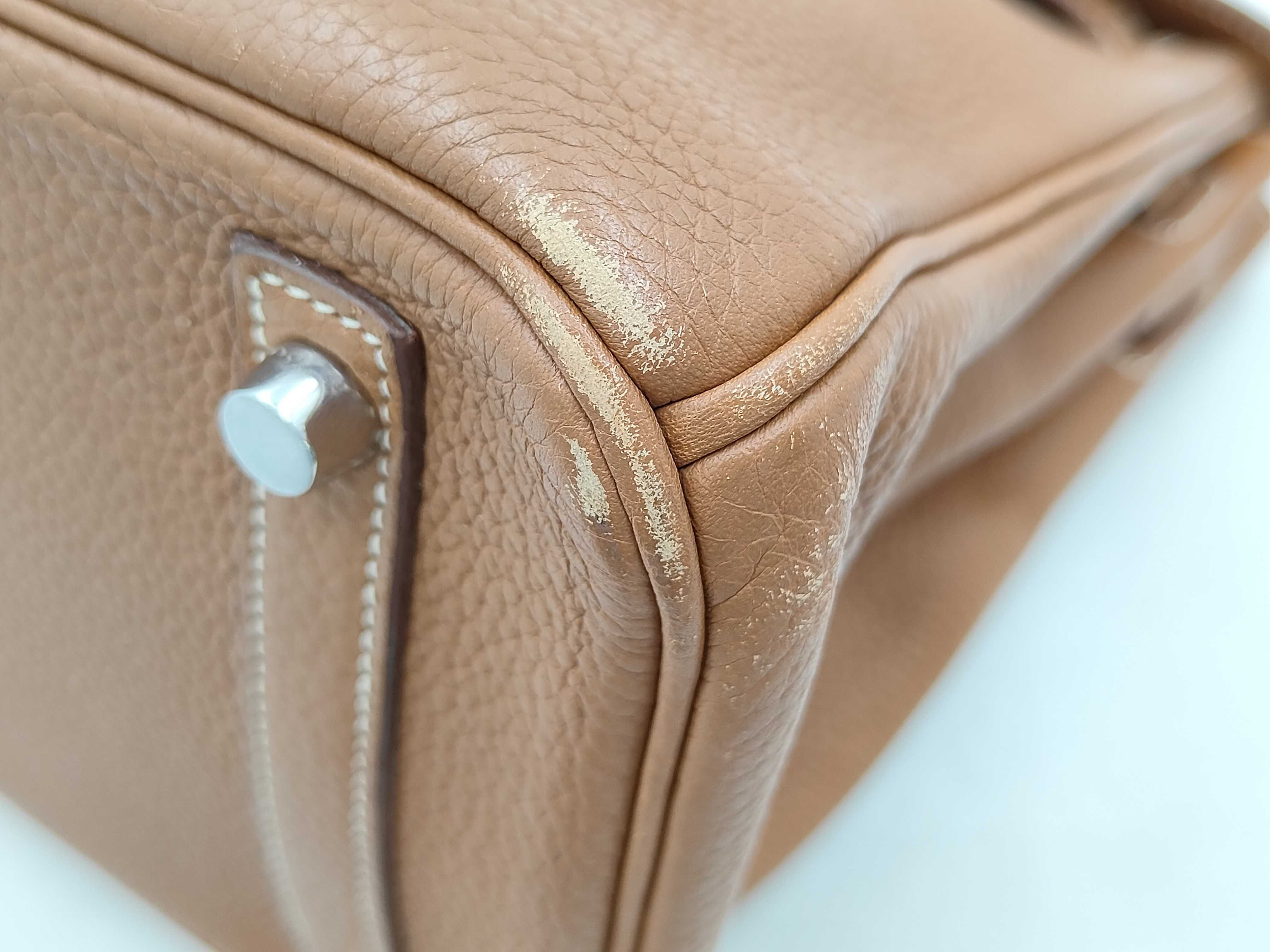 Birkin 30, Taurillon Clemence leather, gold and silver hardware, M stamp, handbag — view 6