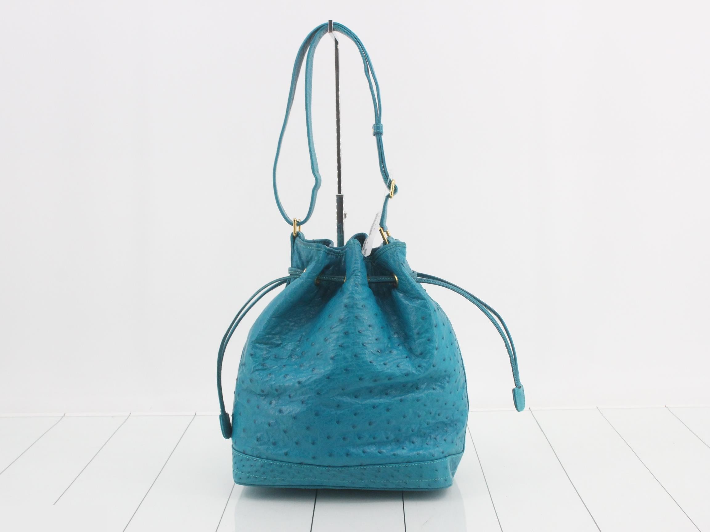 Ostrich drawstring bag — view 2