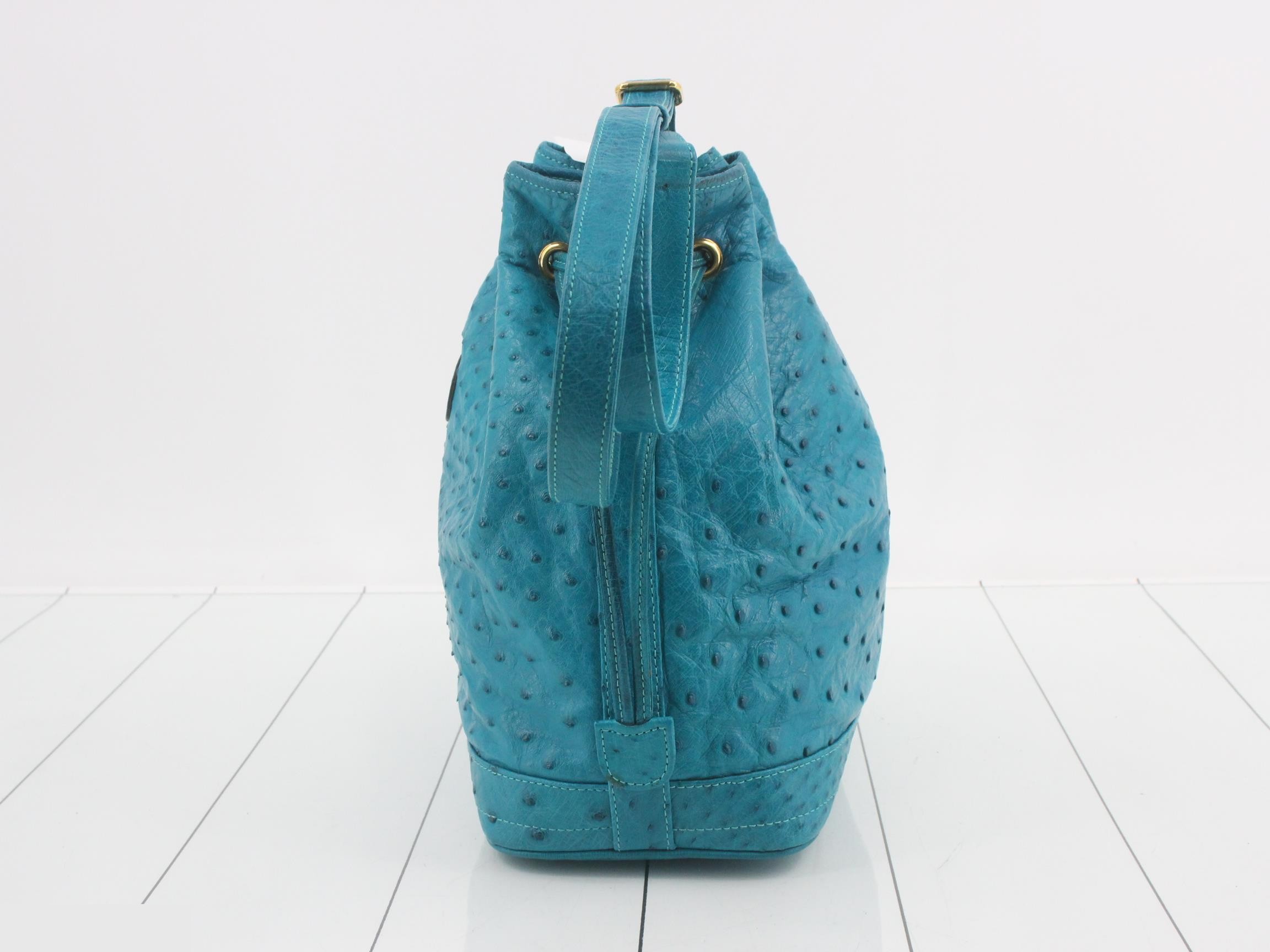 Ostrich drawstring bag — view 3