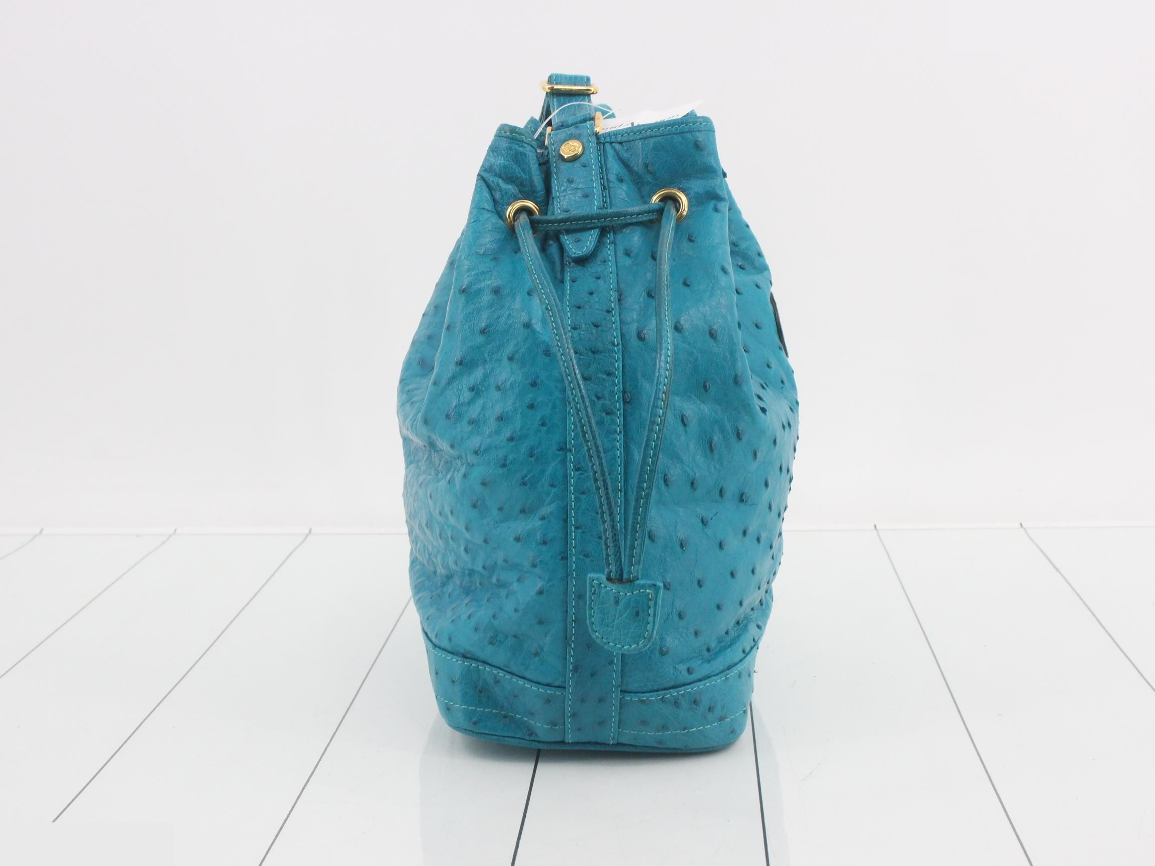 Ostrich drawstring bag — view 4