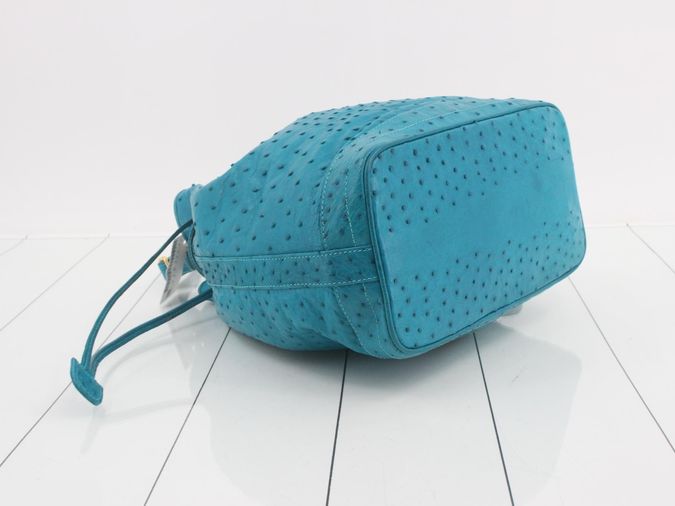Ostrich drawstring bag — view 5