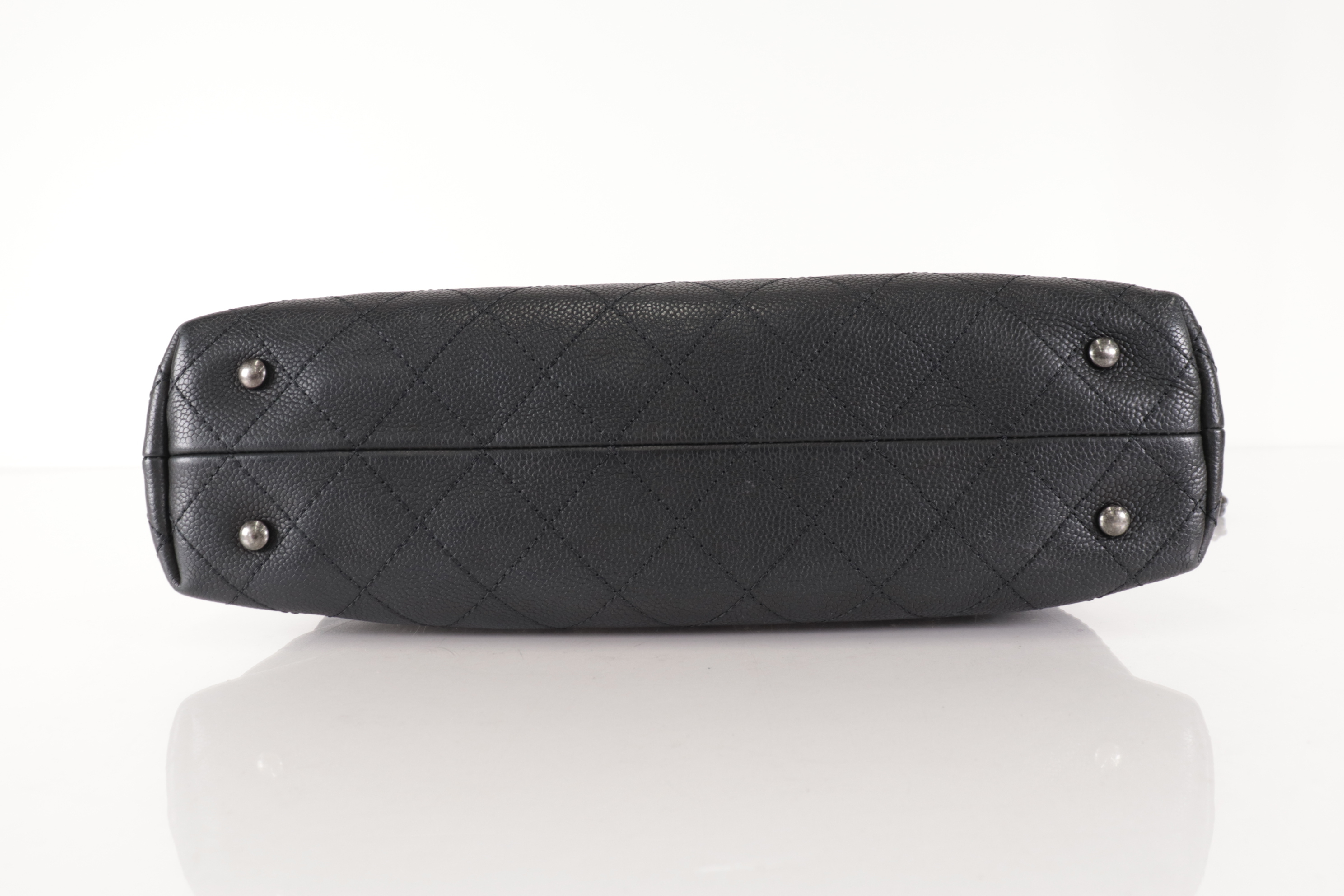 Matelassé Caviar Leather 2-Way Shoulder Bag, Silver Hardware, Serial Number 21 Series — view 7