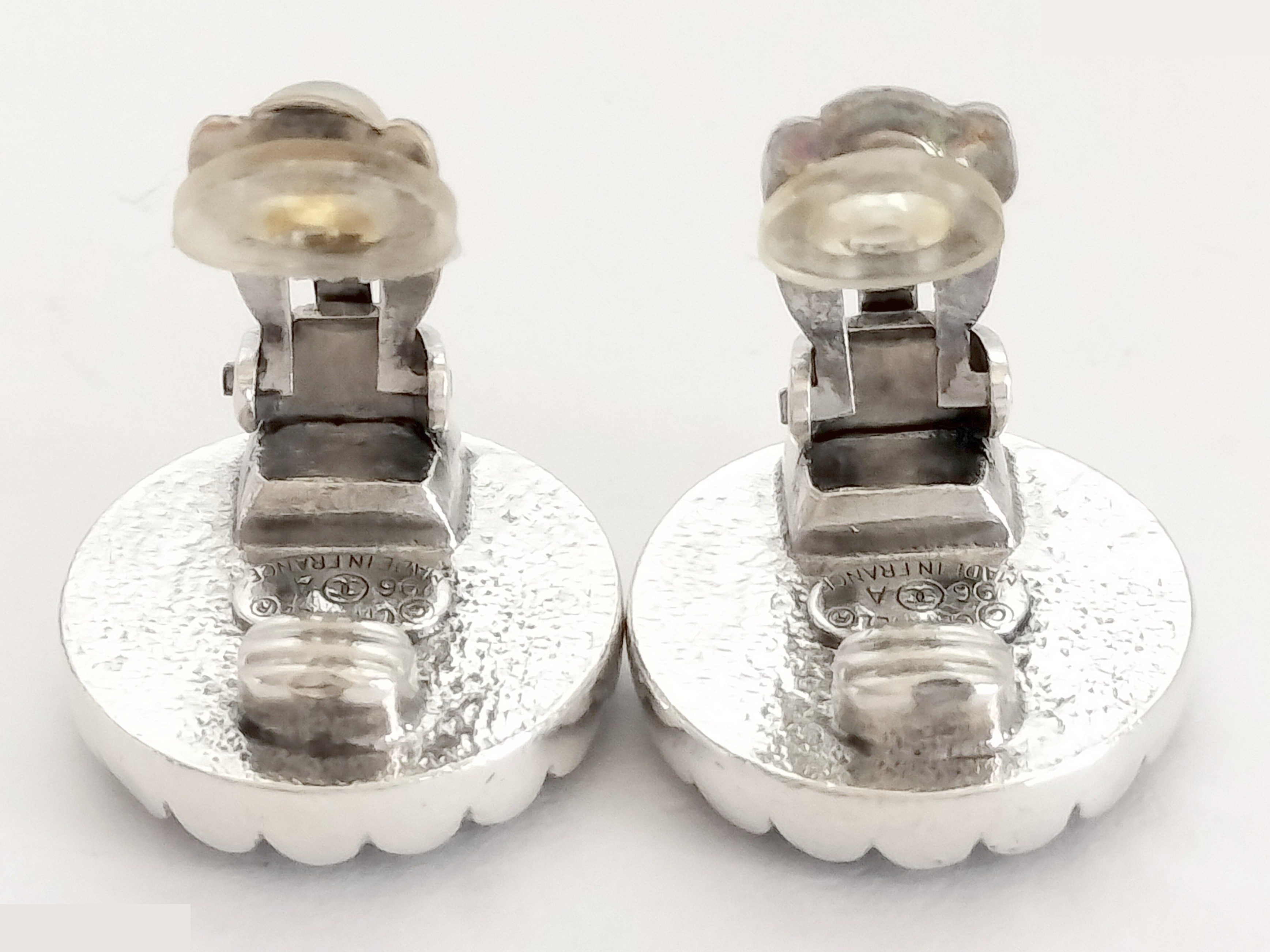 Coco Black Silver Earrings — view 3