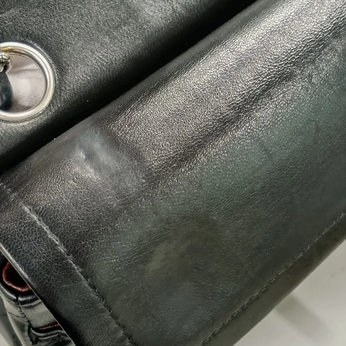 [Individually packaged] Chanel Matelassé 23 Small Lambskin Double Flap Double Chain Bag, Black with Silver Hardware, 11133044, Series 11, A01113 — view 11