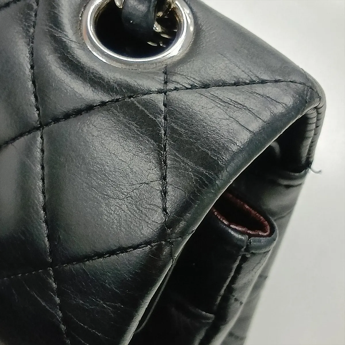 [Individually packaged] Chanel Matelassé 23 Small Lambskin Double Flap Double Chain Bag, Black with Silver Hardware, 11133044, Series 11, A01113 — view 10