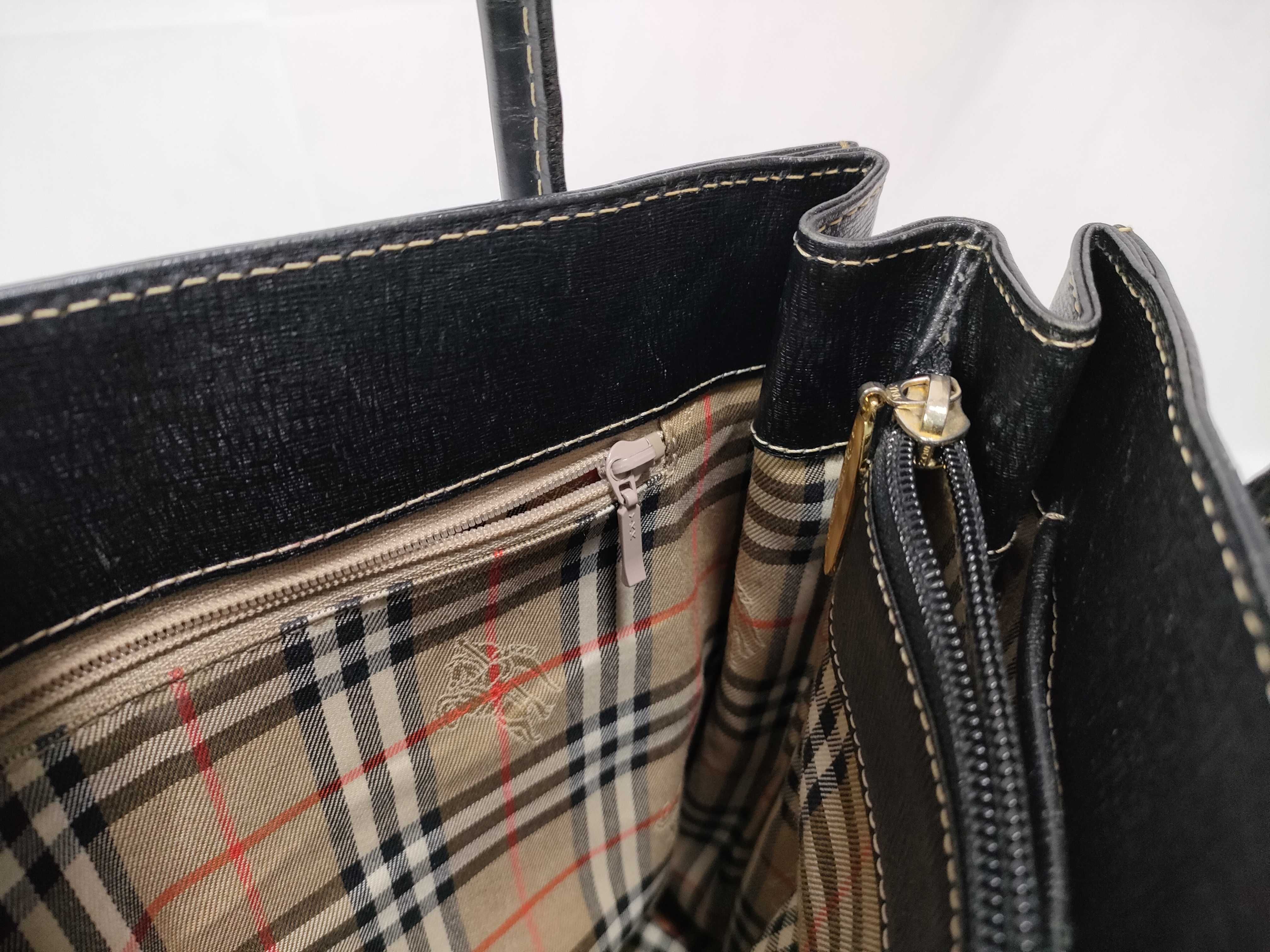 Nova Check Handbag, Black — view 12