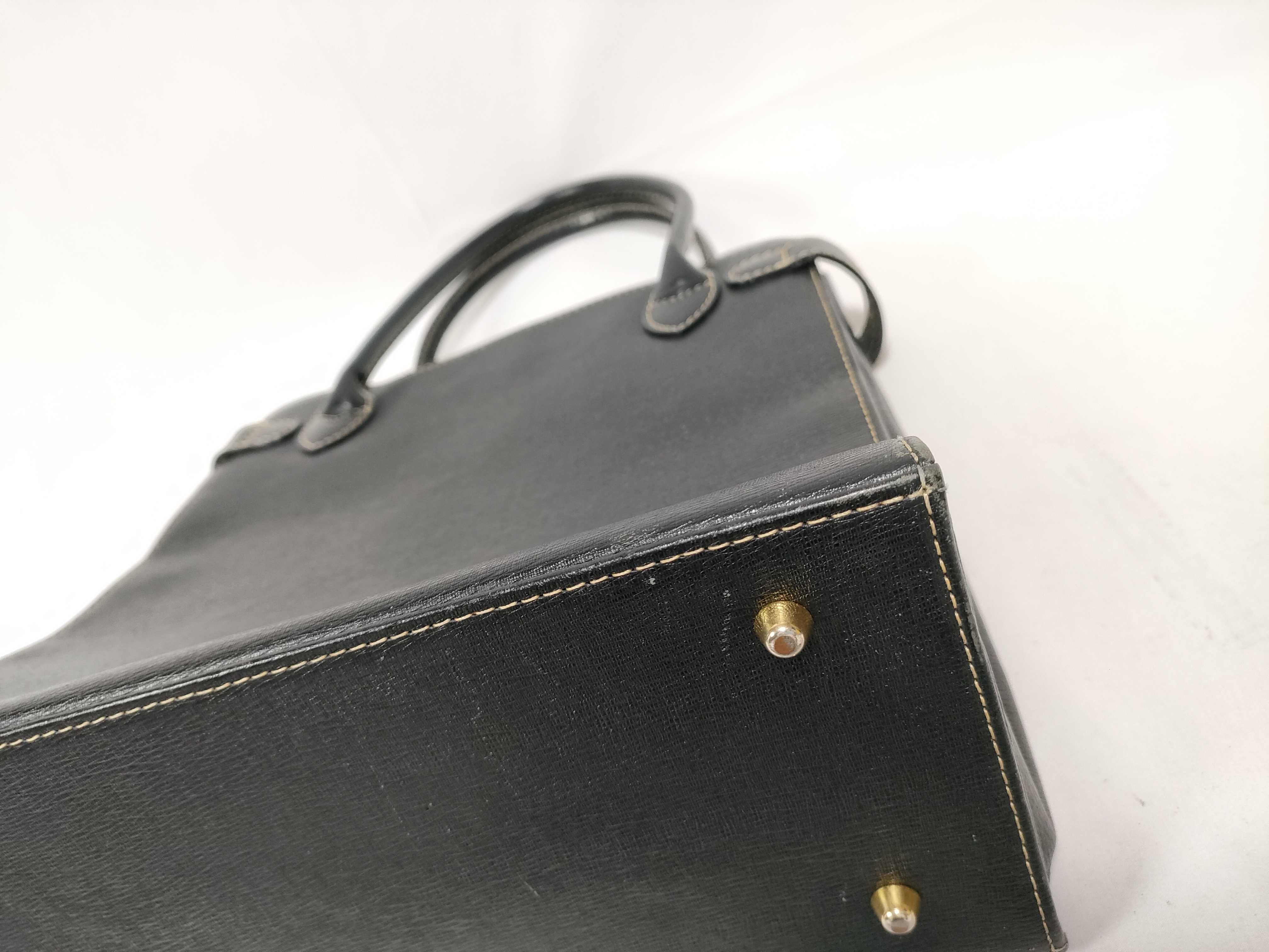 Nova Check Handbag, Black — view 5