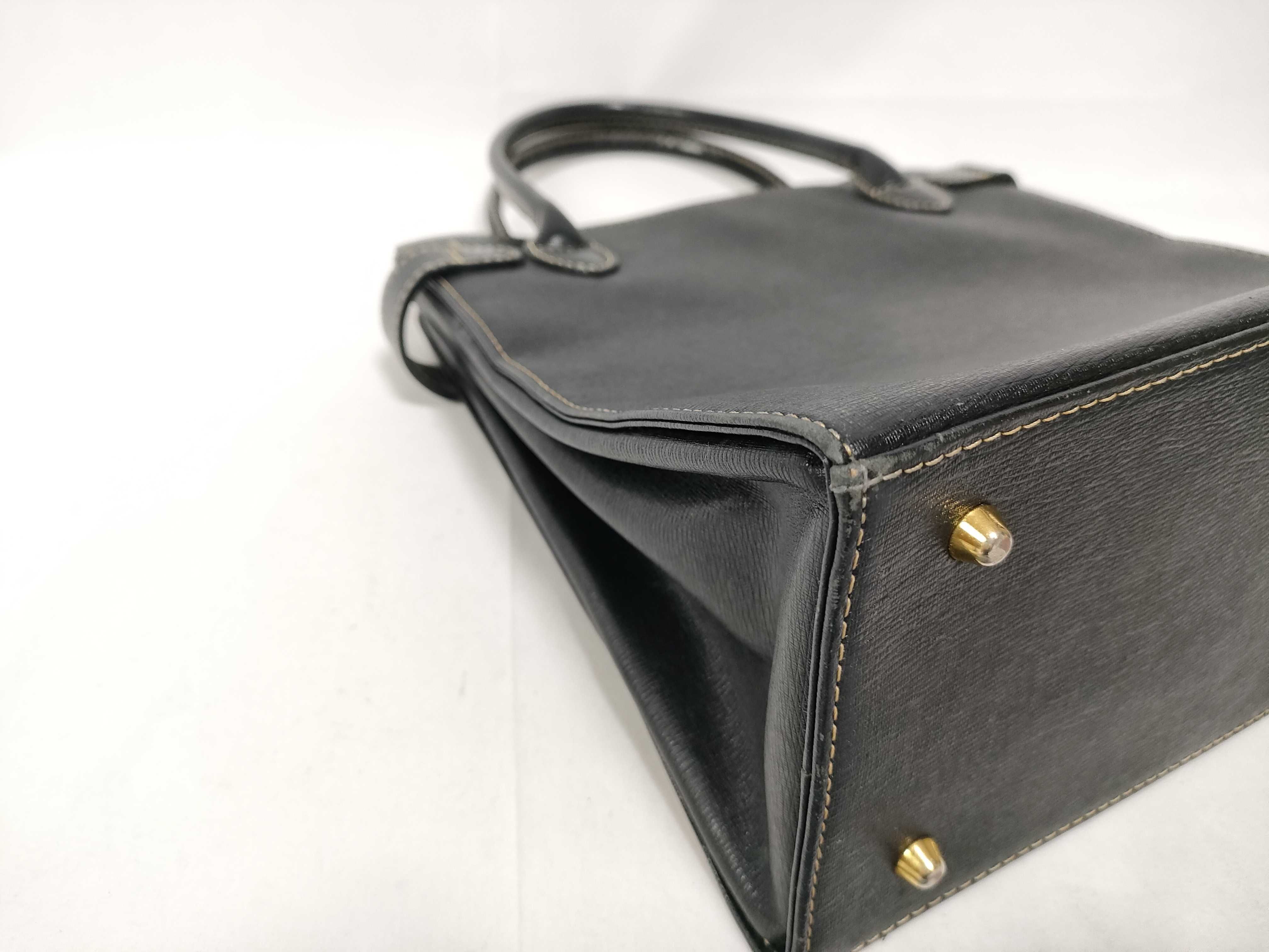 Nova Check Handbag, Black — view 6
