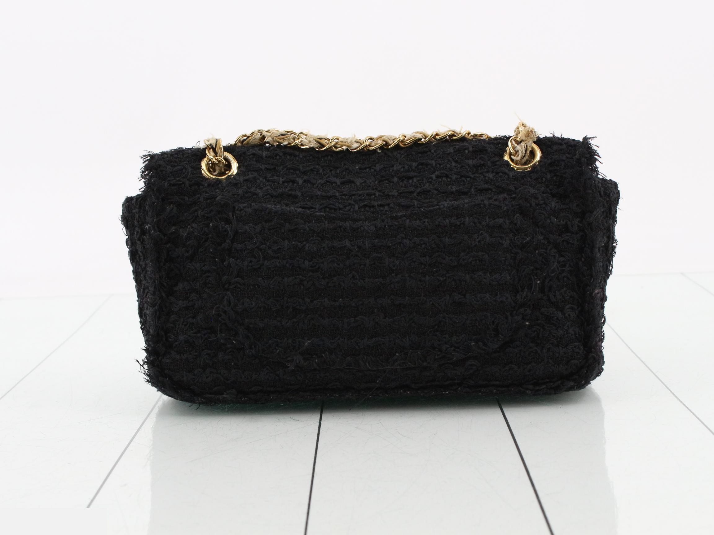 Tweed chain shoulder bag — view 2