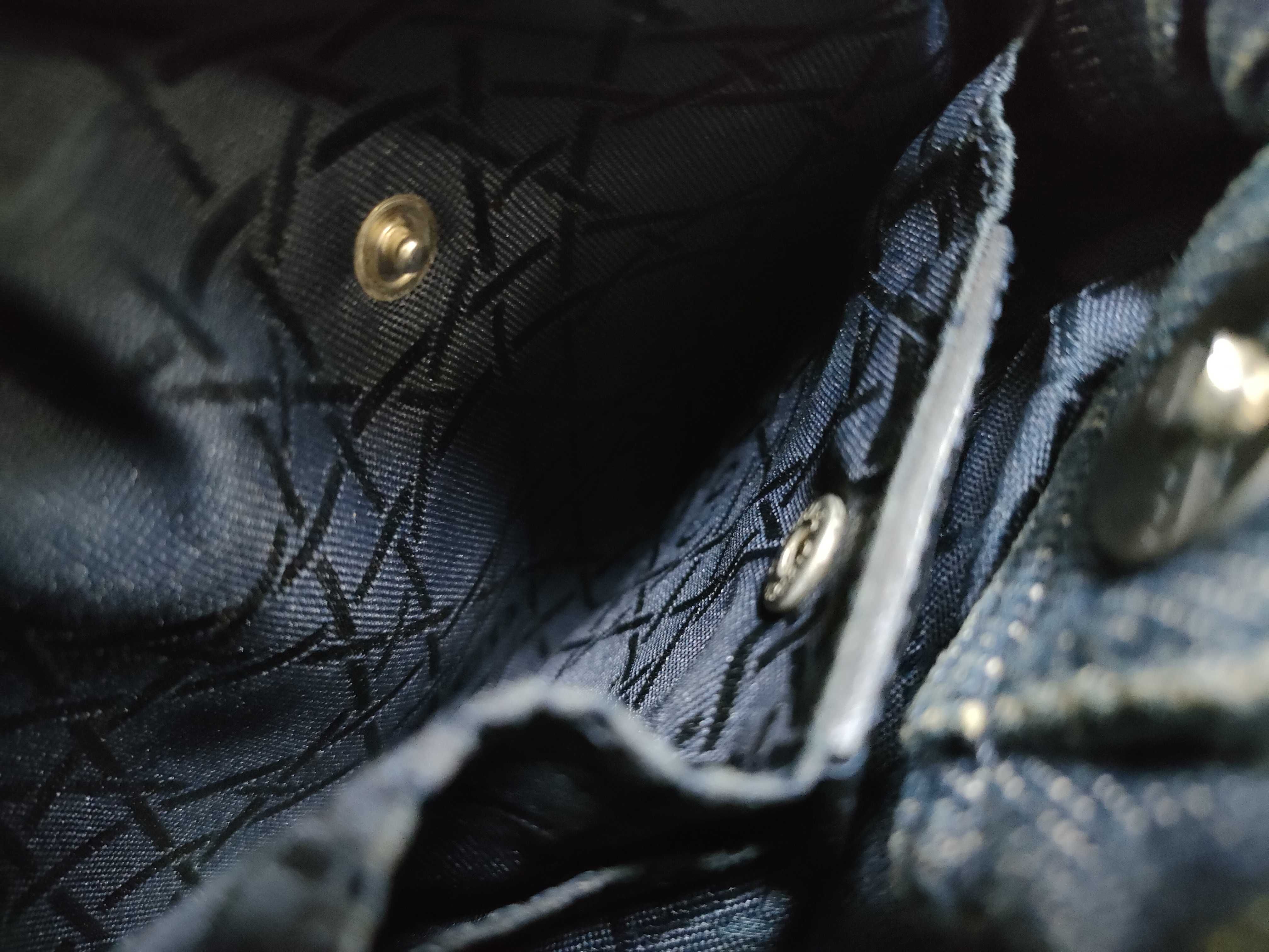 Denim Logo Cannage Handbag — view 10