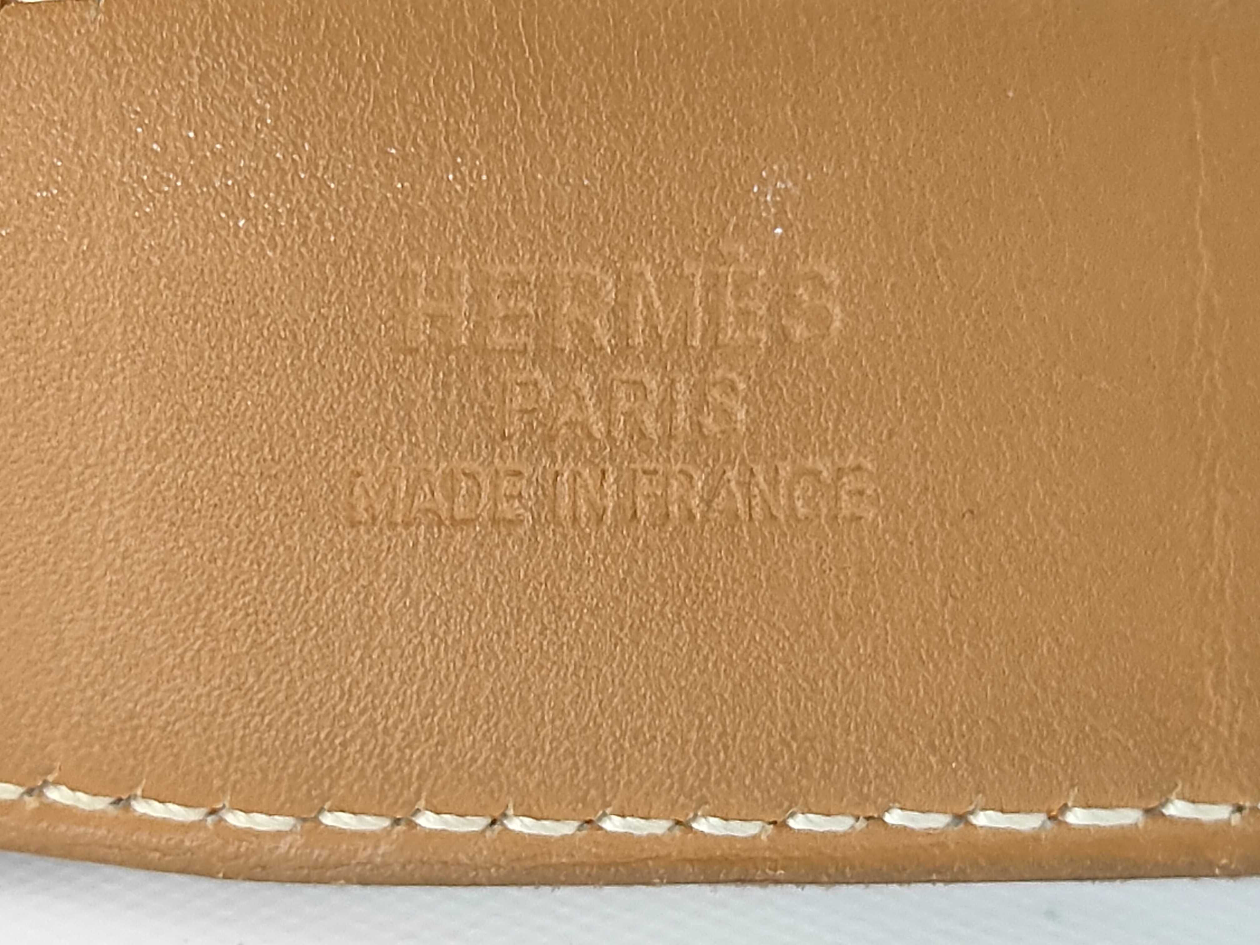 Constance Gold Hardware H Orange Belt — view 6