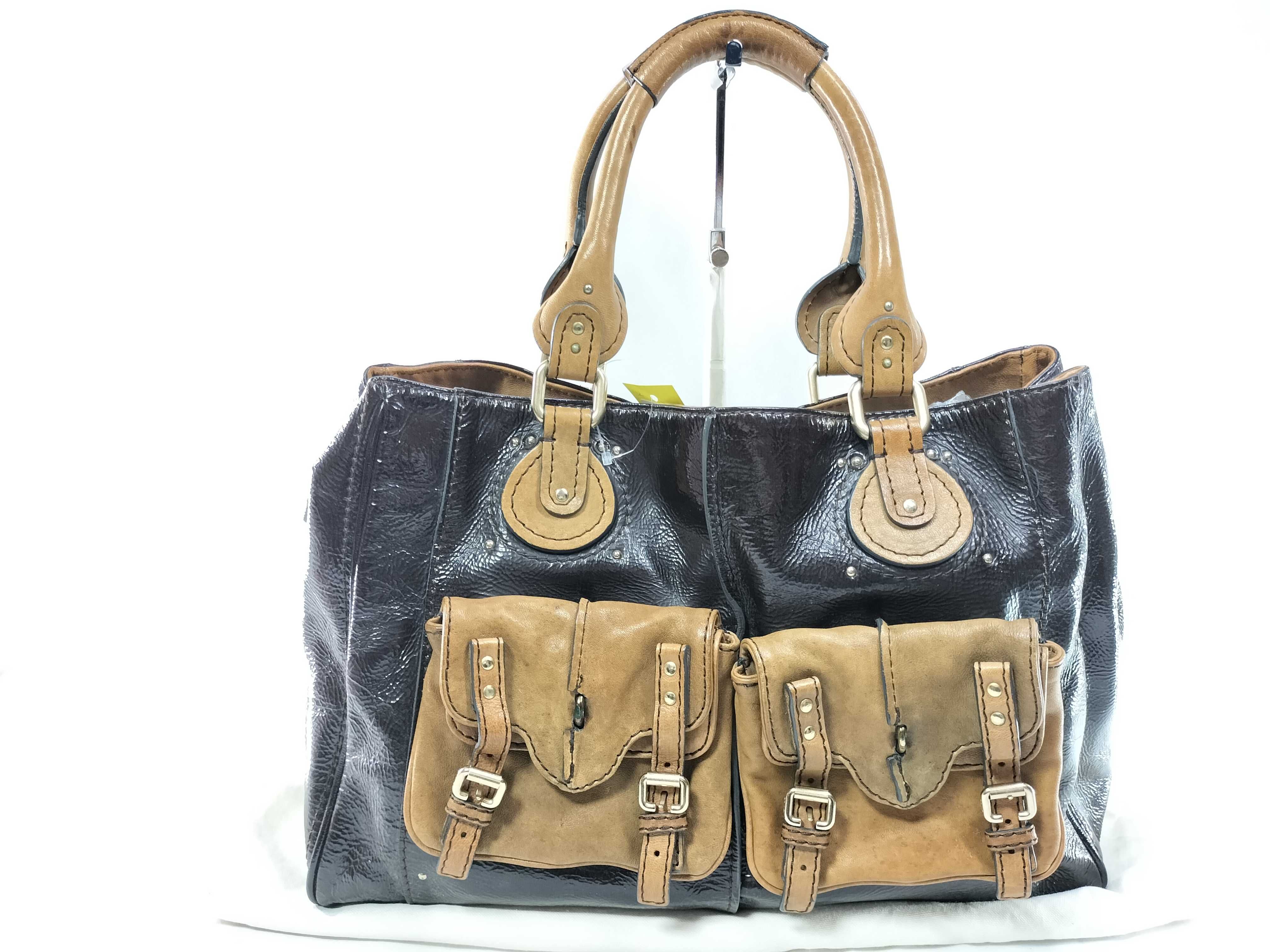 brown tote bag