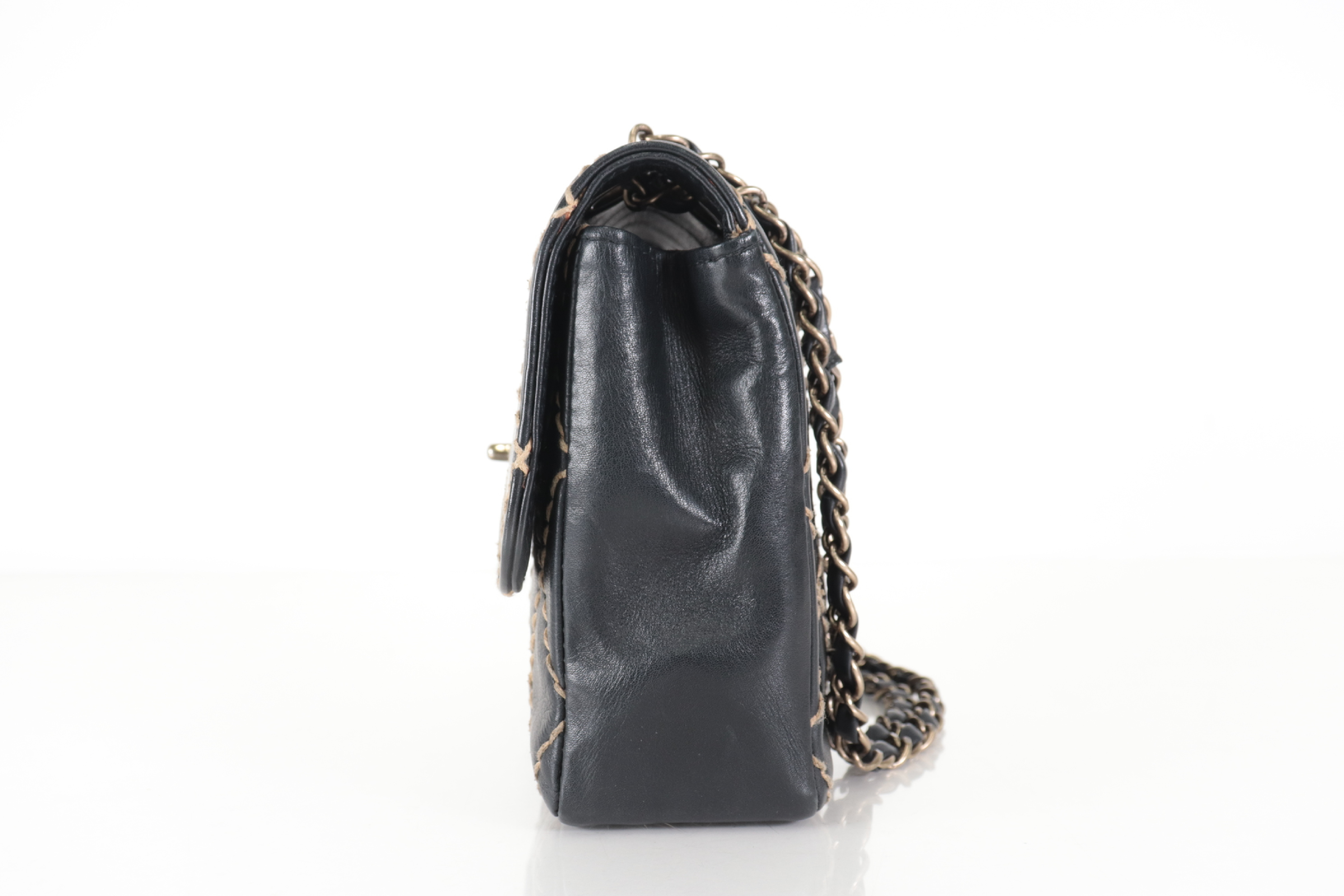 Wild Stitch Calfskin Chain Shoulder Bag (Series 6) — view 4