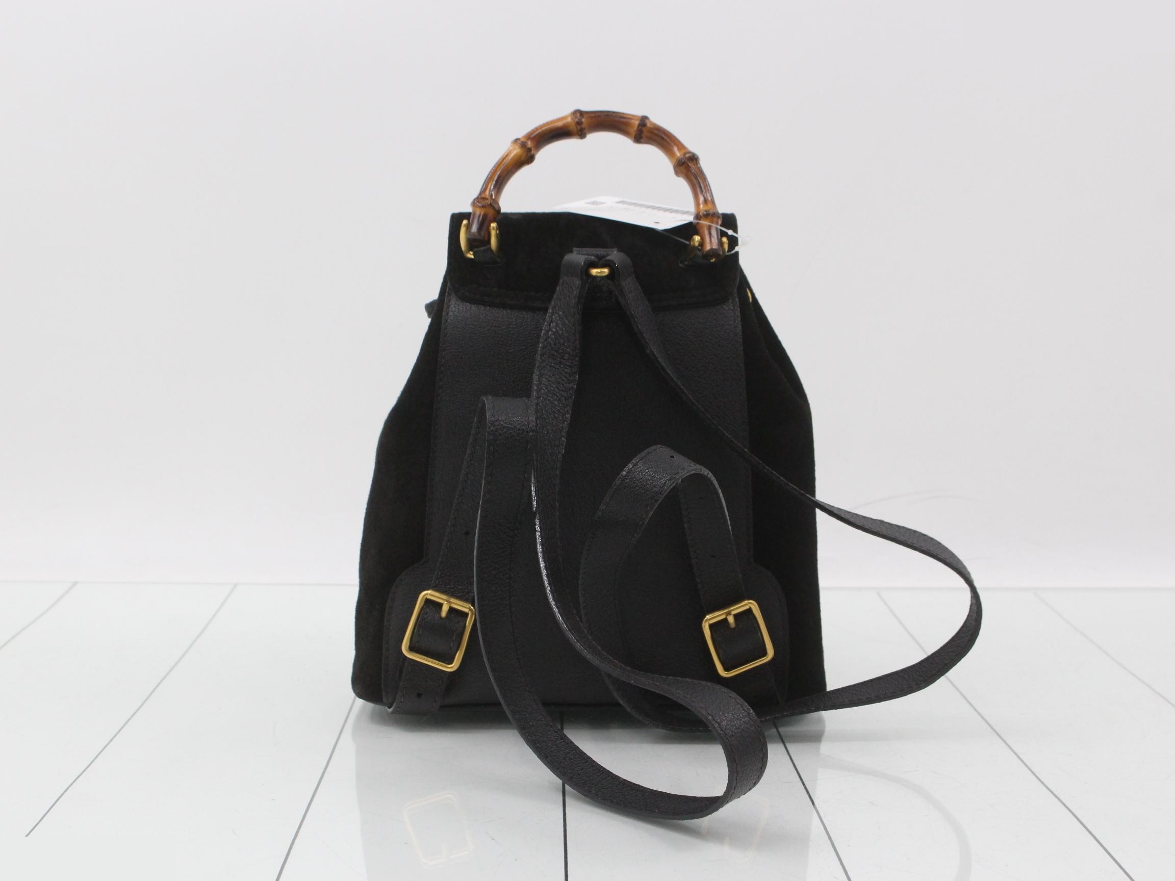 Bamboo Backpack (Black) — view 2