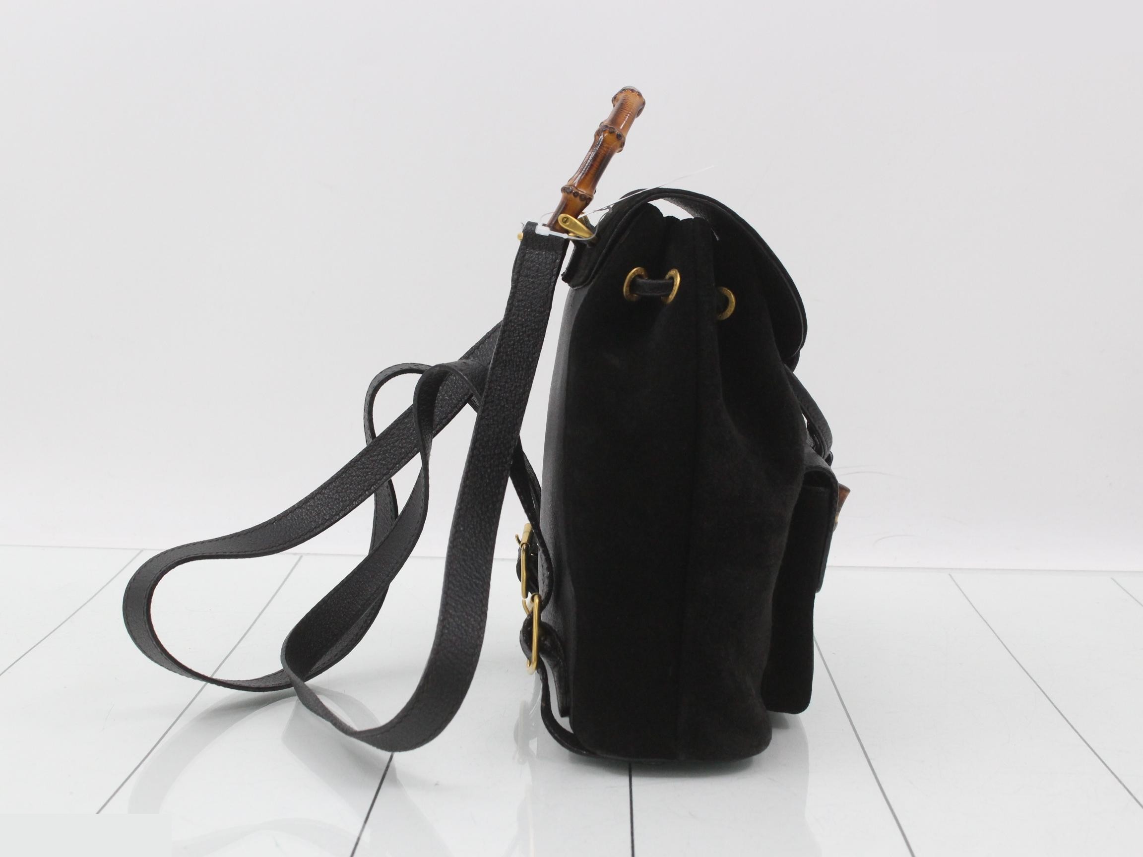 Bamboo Backpack (Black) — view 4