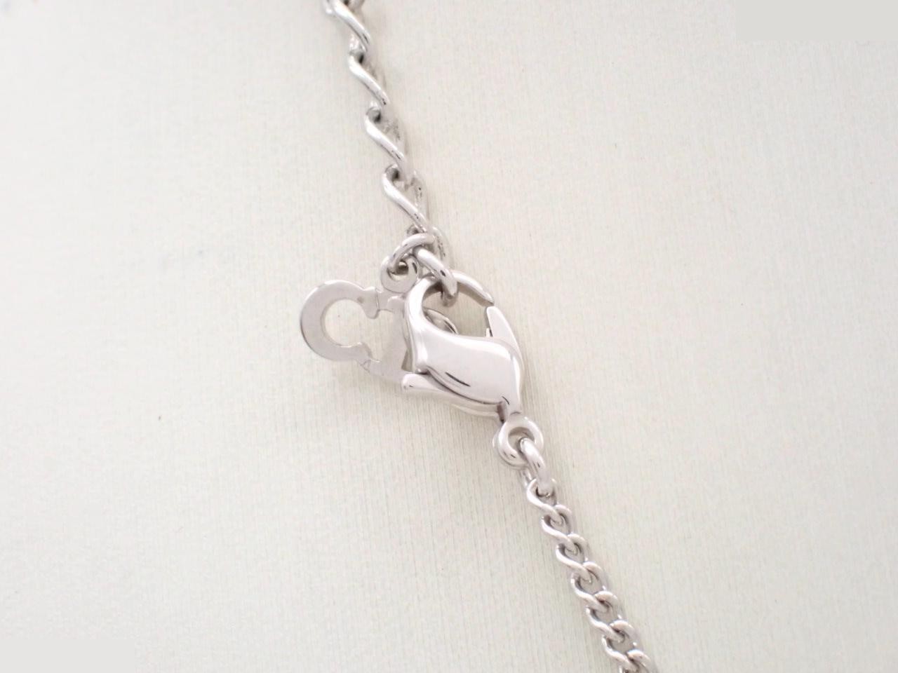 Silver necklace, chain approximately 44cm — view 2