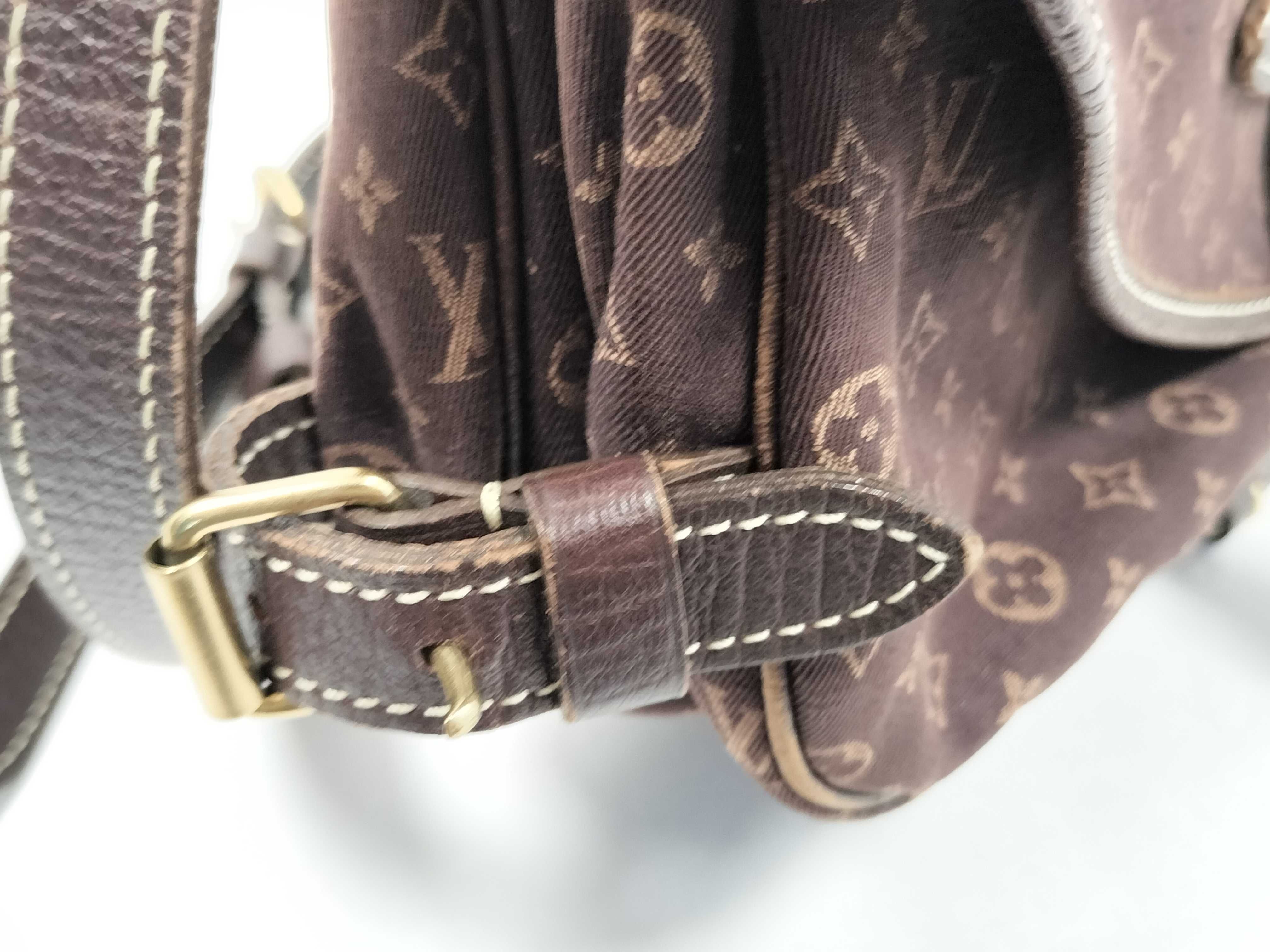 Monogram Mini Lin Saumur 30 Ebene M95227 Shoulder Bag — view 13
