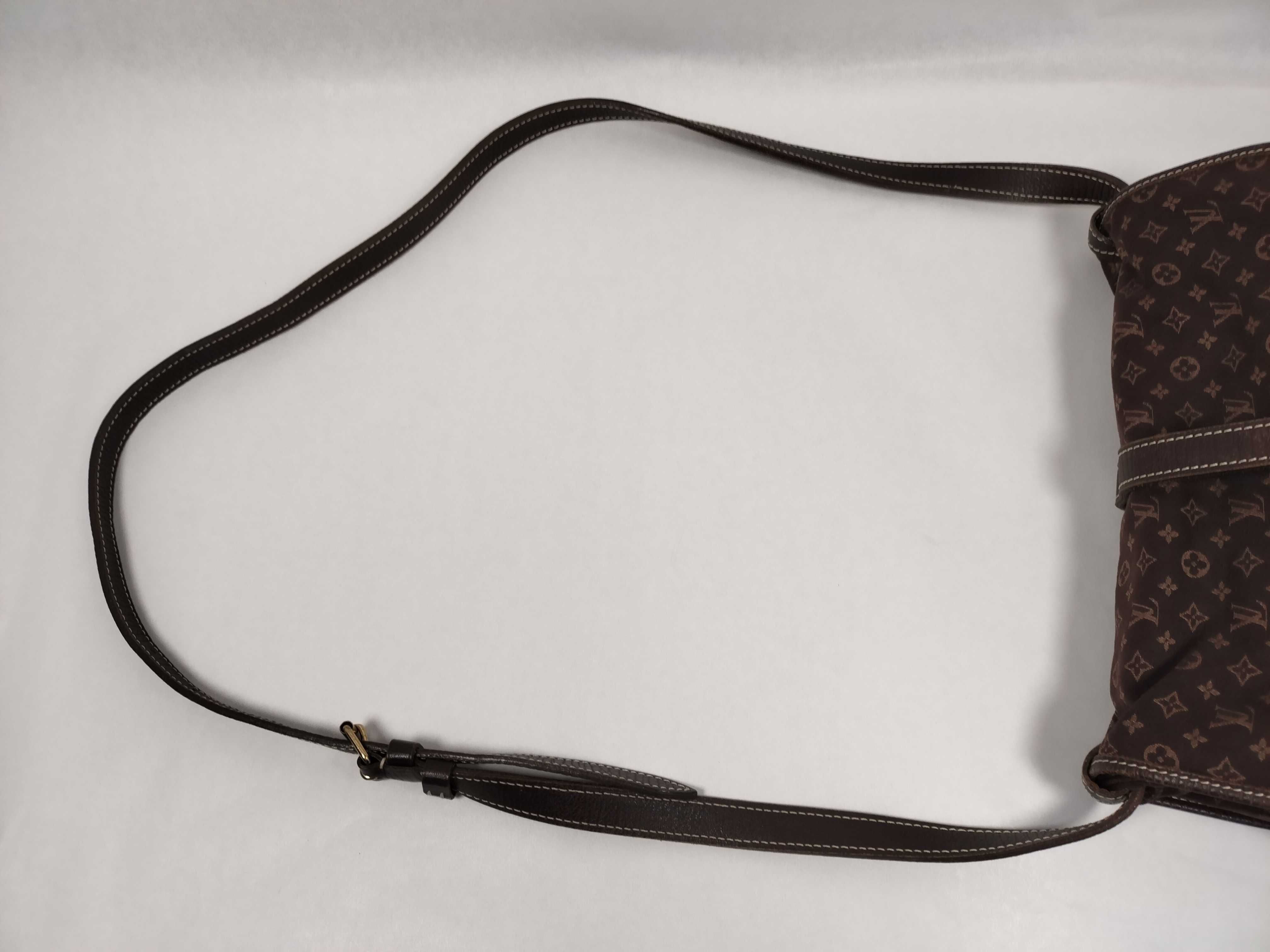 Monogram Mini Lin Saumur 30 Ebene M95227 Shoulder Bag — view 3