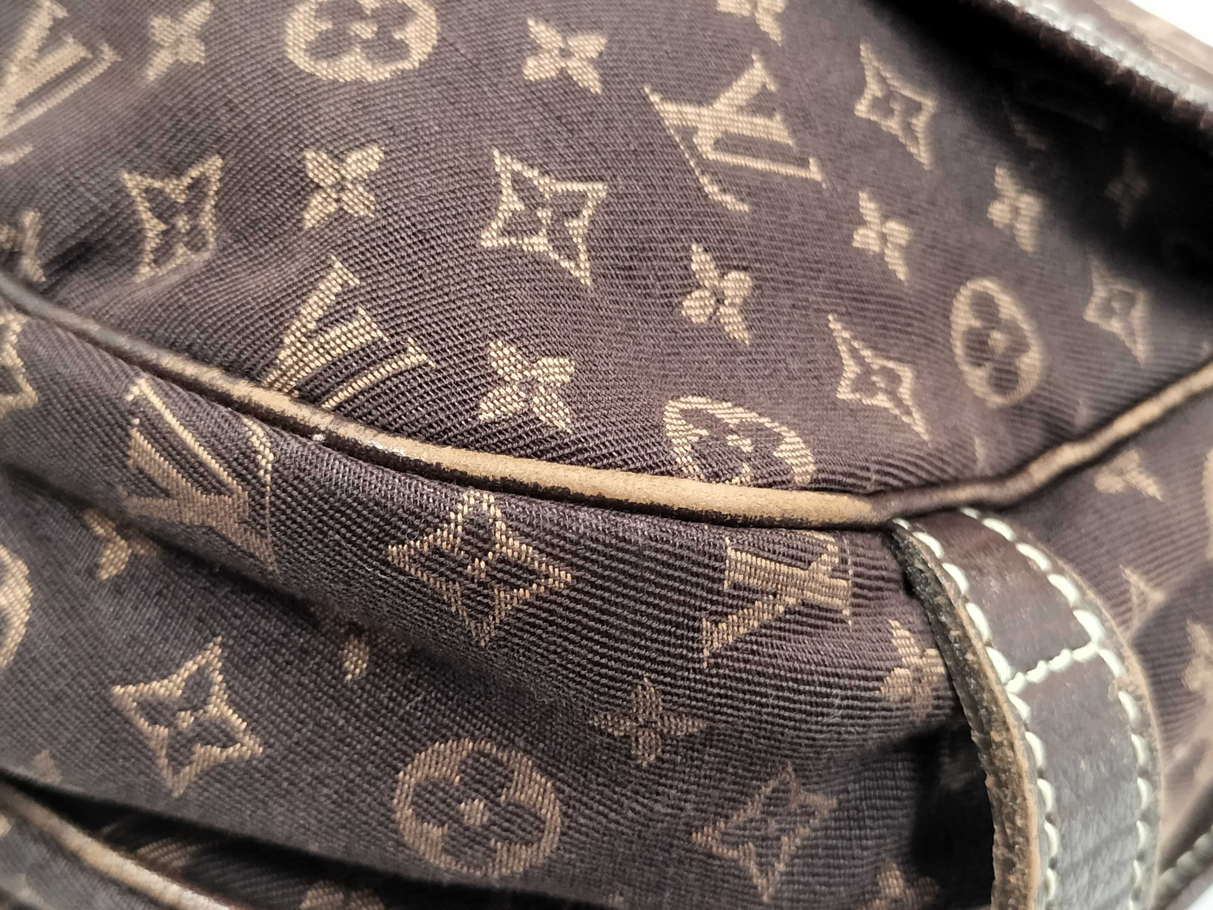 Monogram Mini Lin Saumur 30 Ebene M95227 Shoulder Bag — view 6