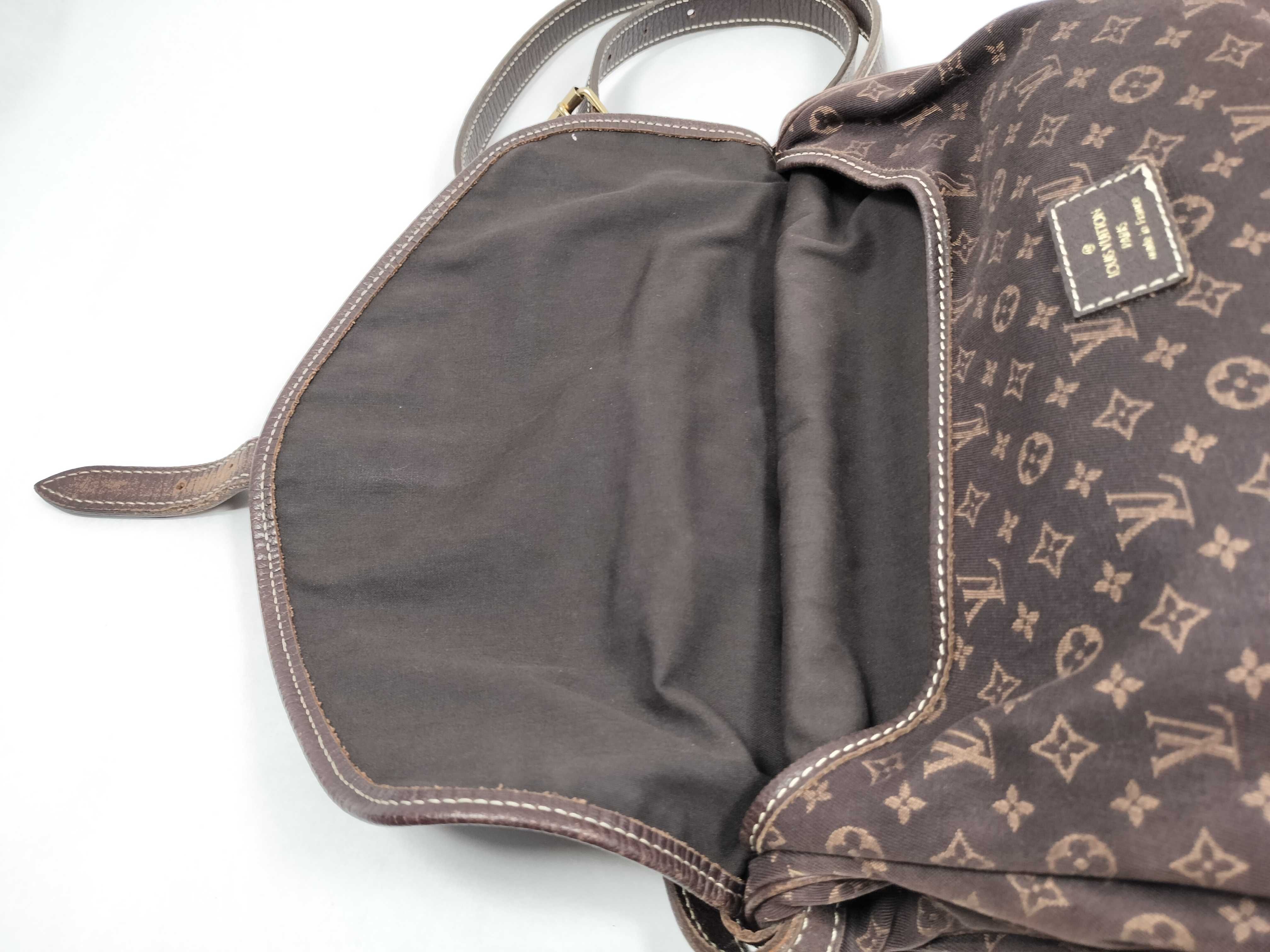 Monogram Mini Lin Saumur 30 Ebene M95227 Shoulder Bag — view 8