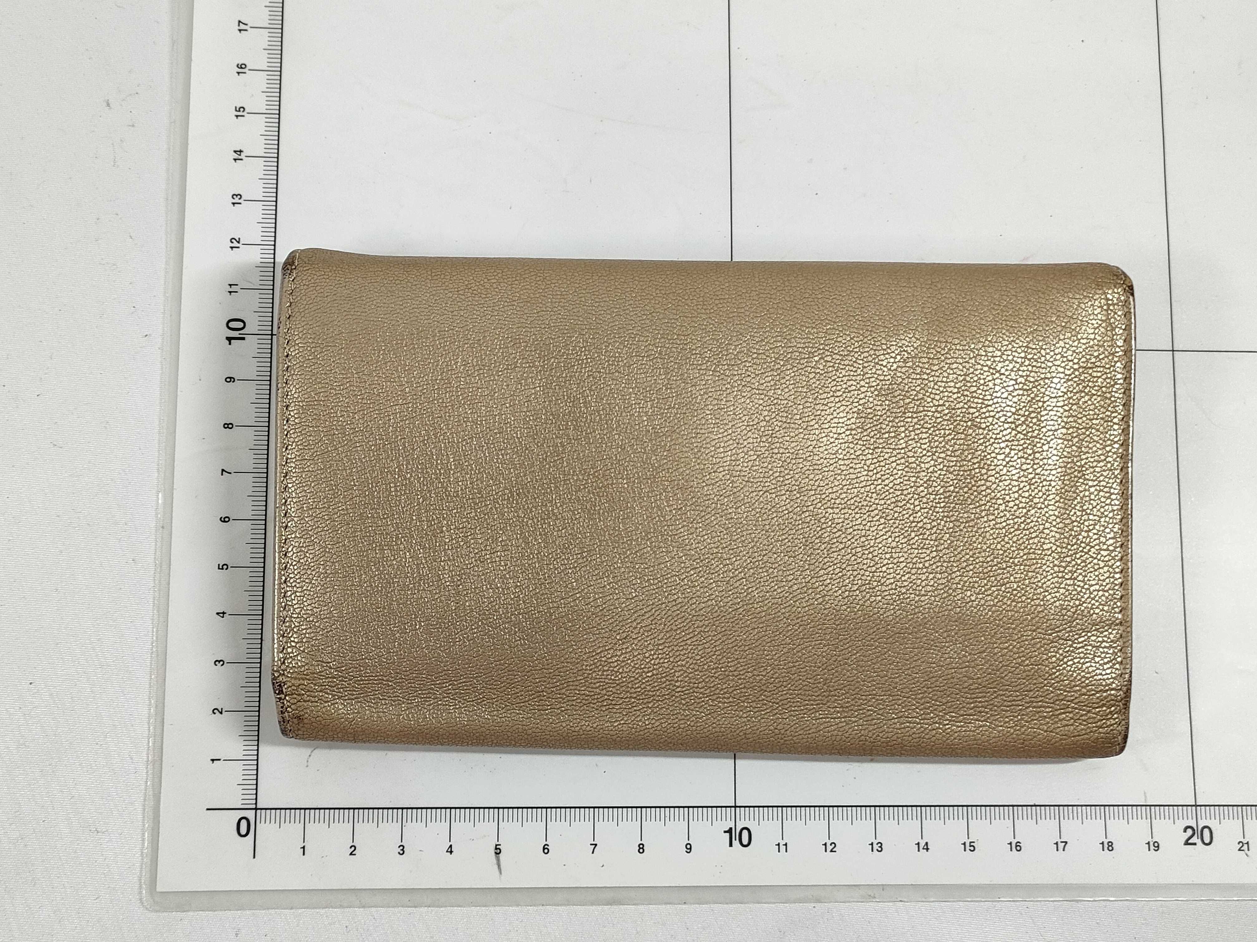 Coco Mark Champagne Gold Wallet — view 2